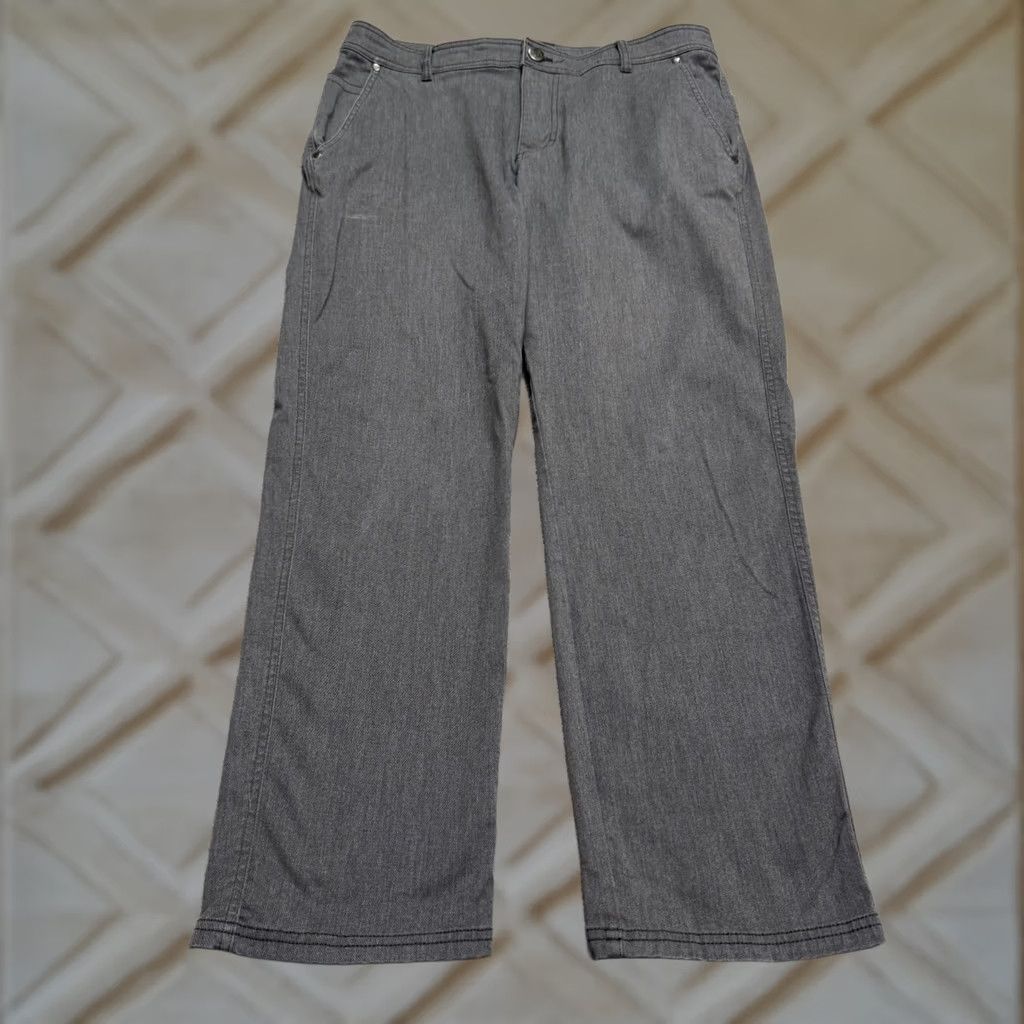 Vintage Columbia Straight Leg Chino Pants Mens 36x30 Gray Flat Front Casual Outdoor Prep Size US 36 / EU 52 - 1 Thumbnail