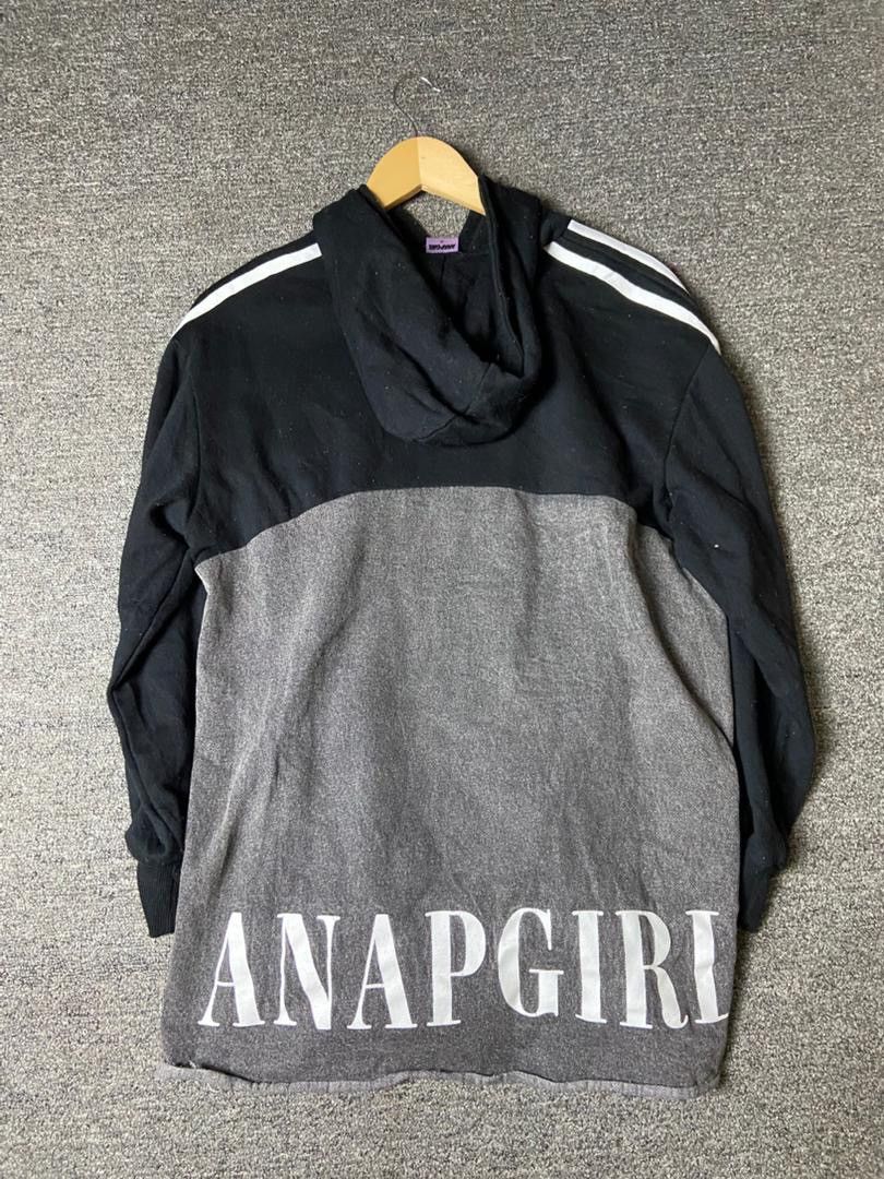 Japanese Brand ANAP GIRL Brand Pullover Denim-Shirt Hoodie (176) Size M / US 6-8 / IT 42-44 - 2 Thumbnail