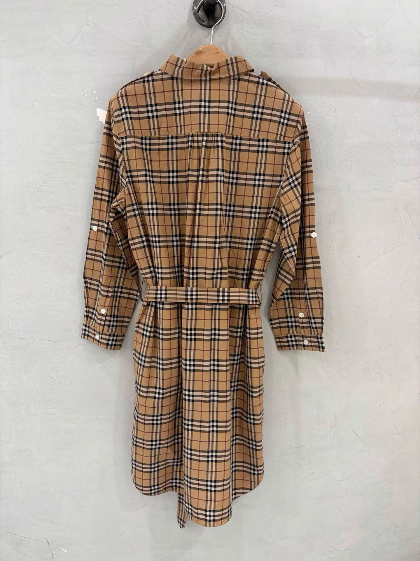 Burberry Burberry Classic Check Belted Shirt Dress 40 Deadstock Size M / US 6-8 / IT 42-44 - 2 Thumbnail
