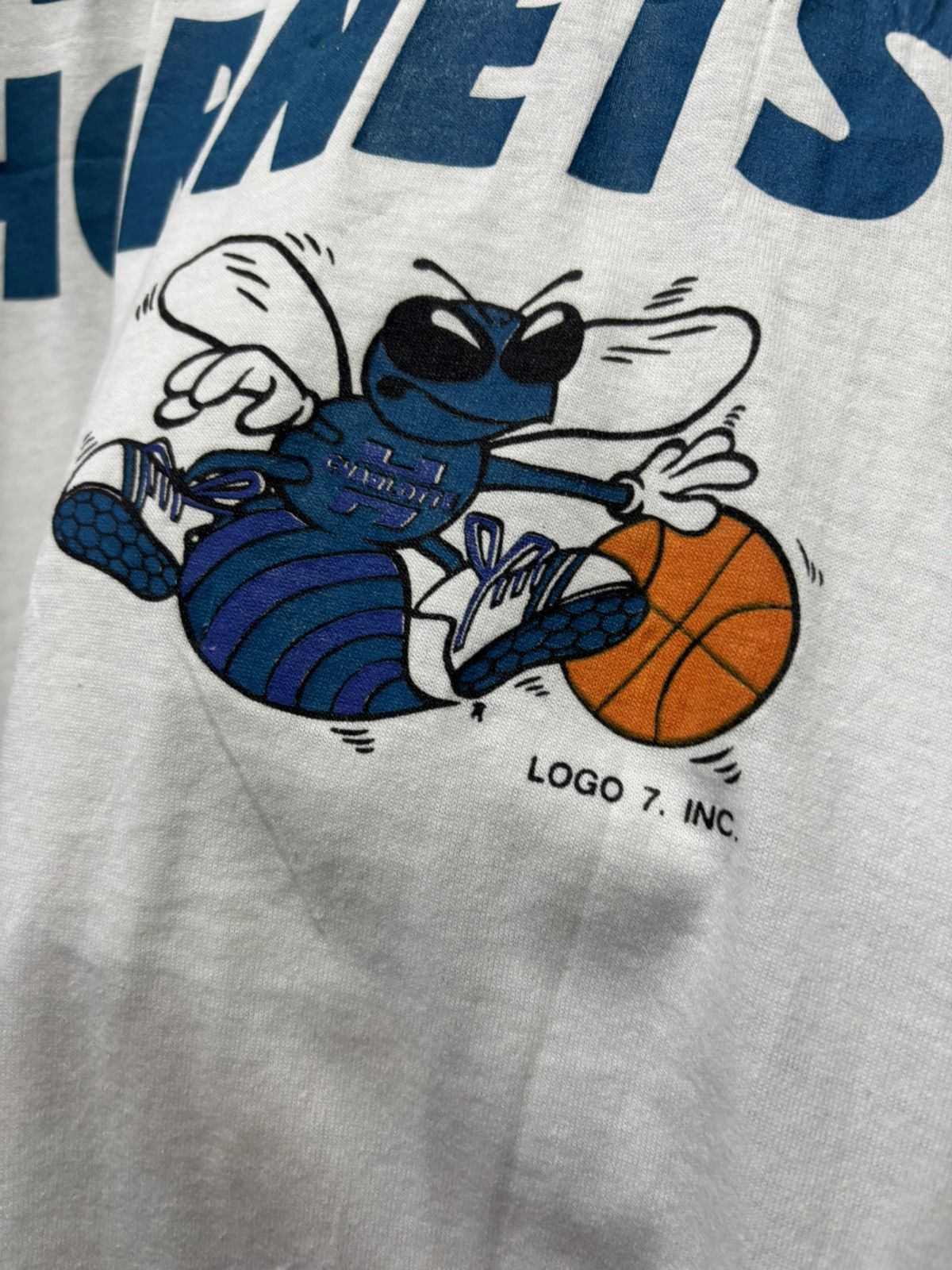 Logo 7 × NBA × Vintage Charlotte Hornets 90's jersey Size US L / EU 52-54 / 3 - 3 Thumbnail