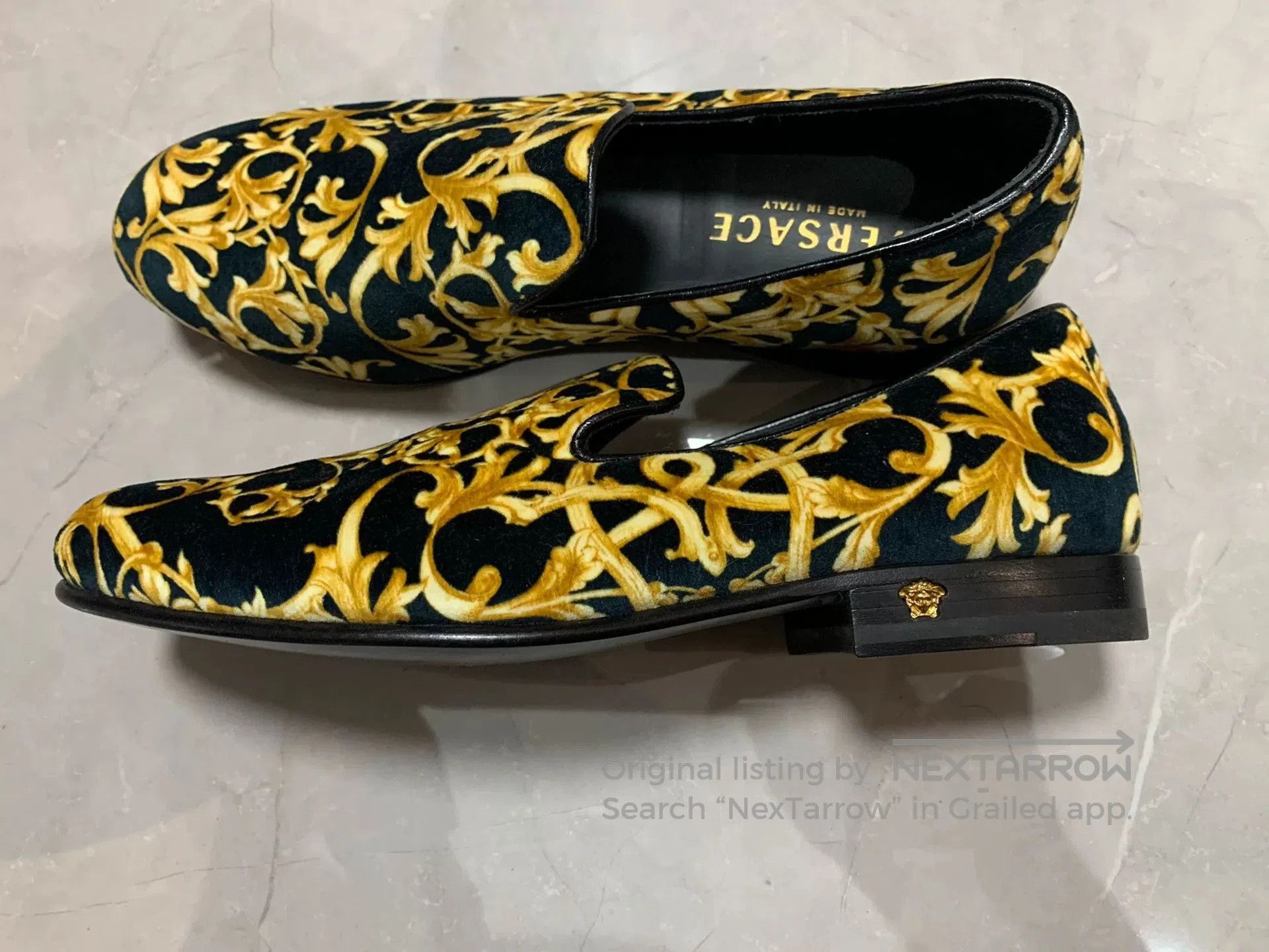 Versace Versace Velvet Loafers. Size US 8.5 / EU 41-42 - 3 Thumbnail