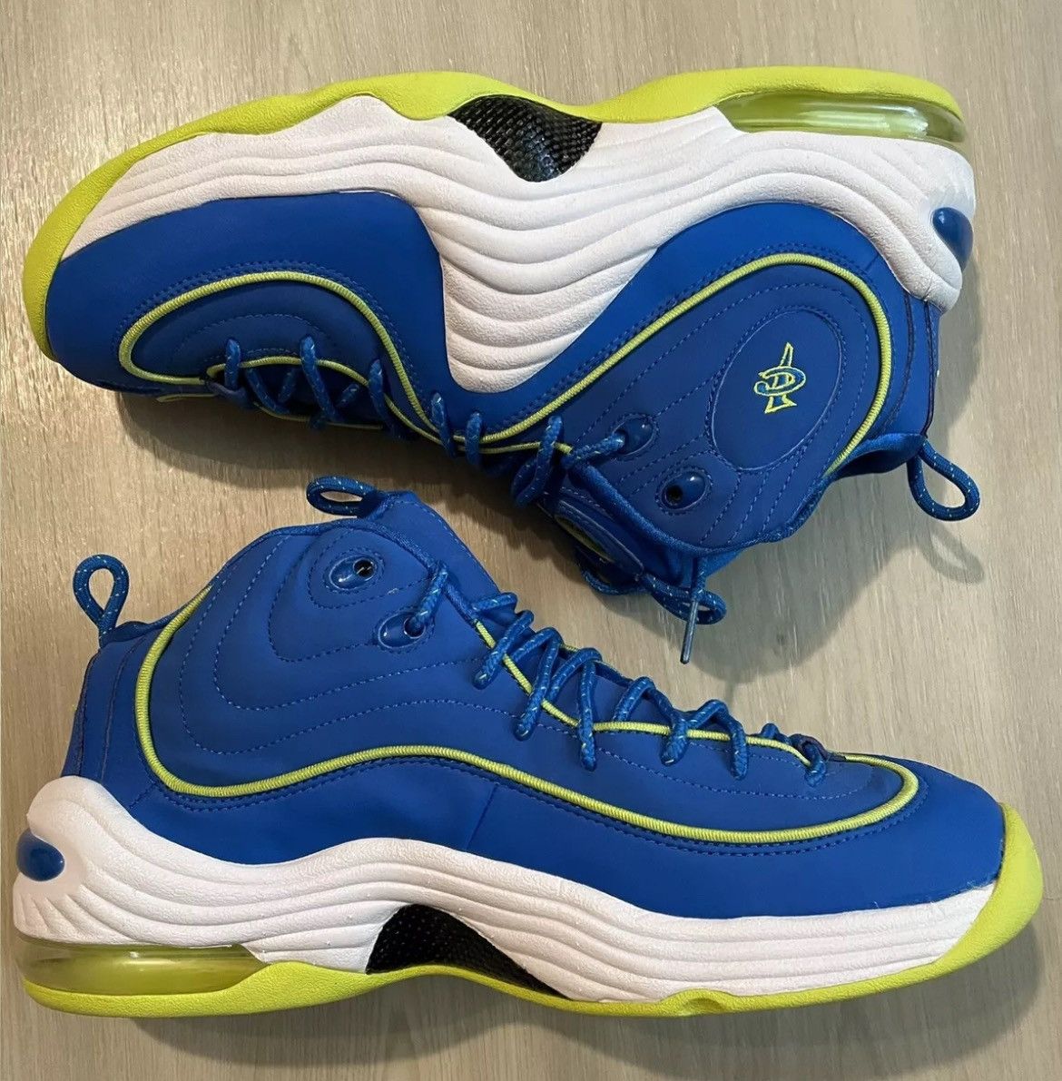 Nike × Vintage 2012 NIKE AIR MAX PENNY II 2 LE SOAR NEON Sprite Sz 9.5 Size US 9.5 / EU 42-43 - 2 Thumbnail