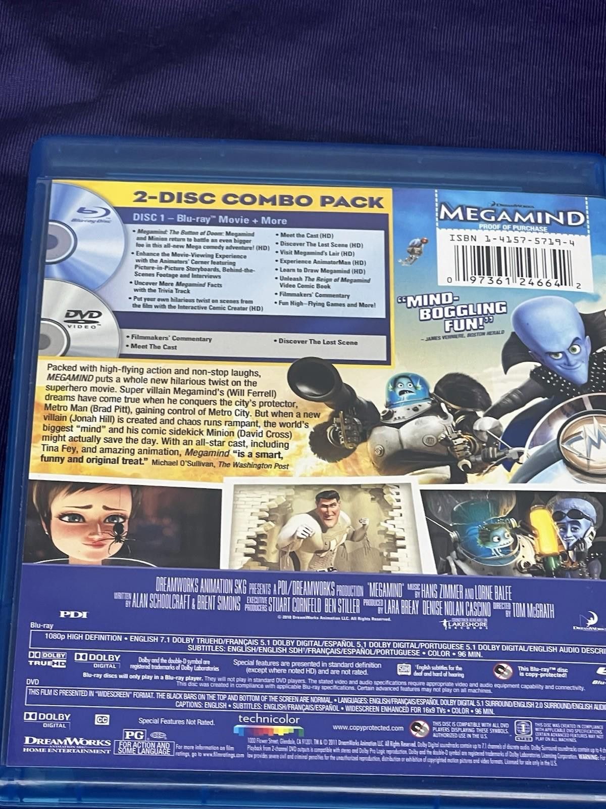 Other MegamindTwo-Disc Blu-ray/DVD Combo - DVD - Very Good Size ONE SIZE - 11 Thumbnail