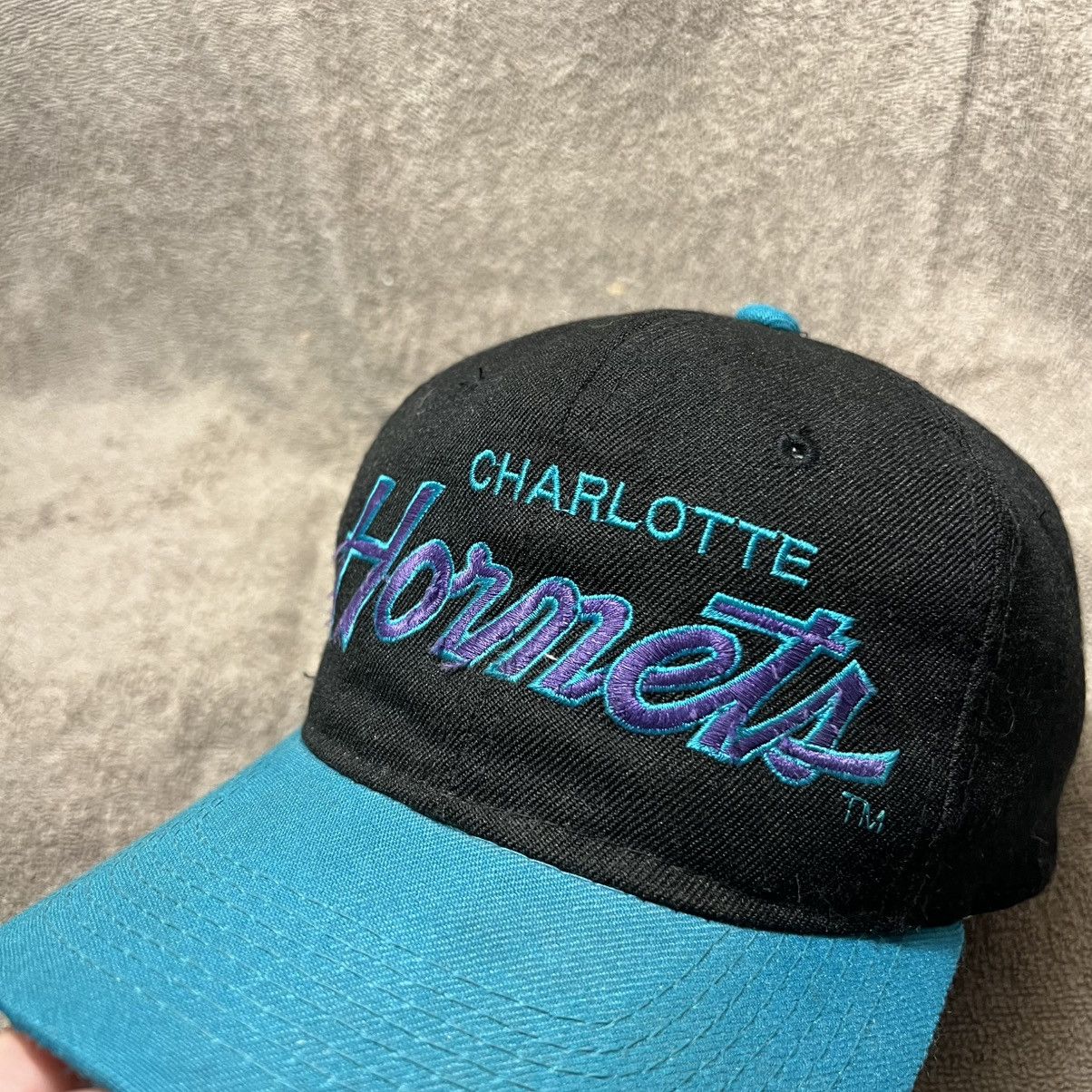 NBA Vintage 90s Charlotte Hornets Sports Specialties Hat Script Size ONE SIZE - 3 Thumbnail