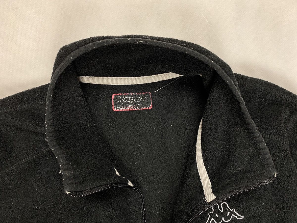 Kappa Kappa Zip Up Fleece Jacket Black Logo Mens Size US M / EU 48-50 / 2 - 7 Thumbnail