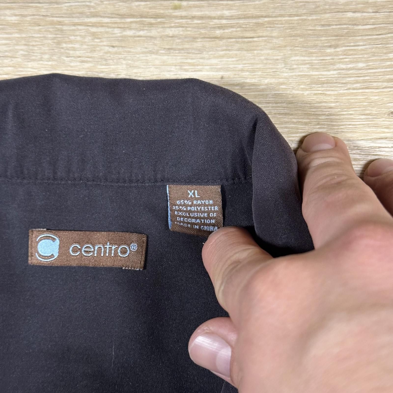 BASE CONTROL Centro Mens Casual Shirt XL Black Vintage Embroidered Car Size US XL / EU 56 / 4 - 4 Thumbnail