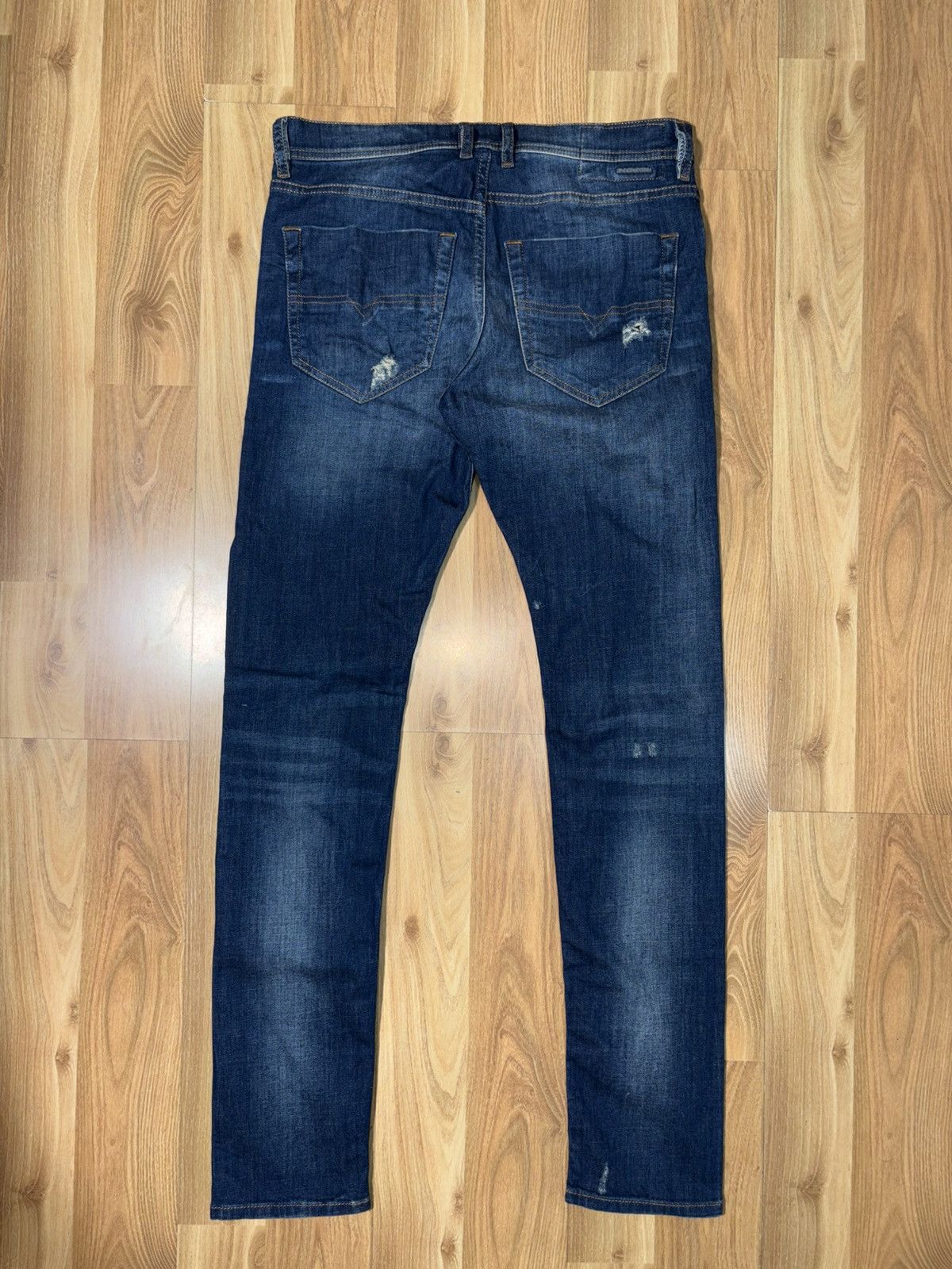 Diesel Diesel Tepphar 084TX Slim-Carrot Distressed Stretch Denim Size US 30 / EU 46 - 2 Thumbnail