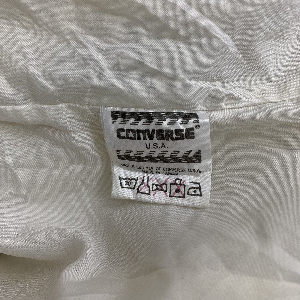 Coach Vintage 90s CONVERSE Basketball Print Beige Windbreaker Size US XL / EU 56 / 4 - 4 Thumbnail