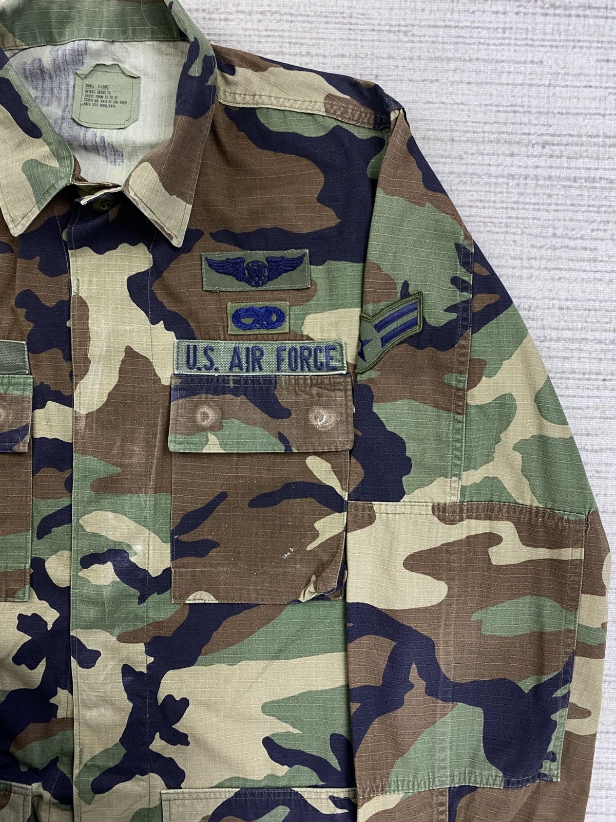 Vintage Vintage U.S Air Force Woodland Camouflage M65 Field Jacket Size US M / EU 48-50 / 2 - 9 Thumbnail