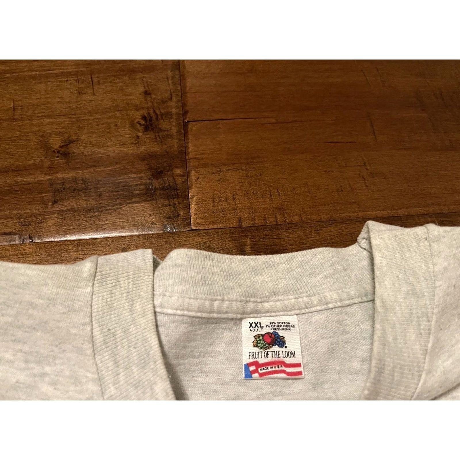 Fruit Of The Loom VINTAGE Weekend Warrior 90s Fishing T-Shirt 2XL Adult Gray Fruit of the Loom Short Sleeve Crew Neck Graphic Print Vintage 90s Mens Size US XXL / EU 58 / 5 - 3 Thumbnail