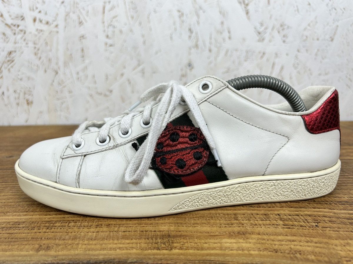 Gucci Gucci Ace Pineapple Low Top Sneakers White 36 1/2 Size US 6.5 / IT 36.5 - 3 Thumbnail