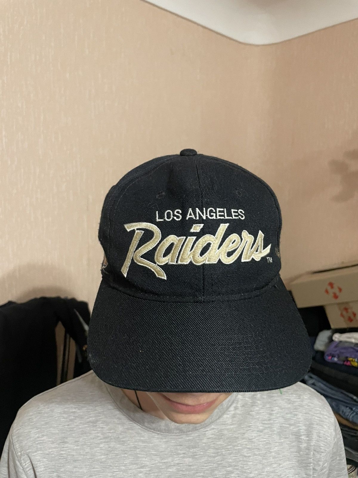 NFL × Sports Specialties Vintage Los Angeles Raiders Script Snapback Cap NFL NWA 90s Size ONE SIZE - 2 Thumbnail
