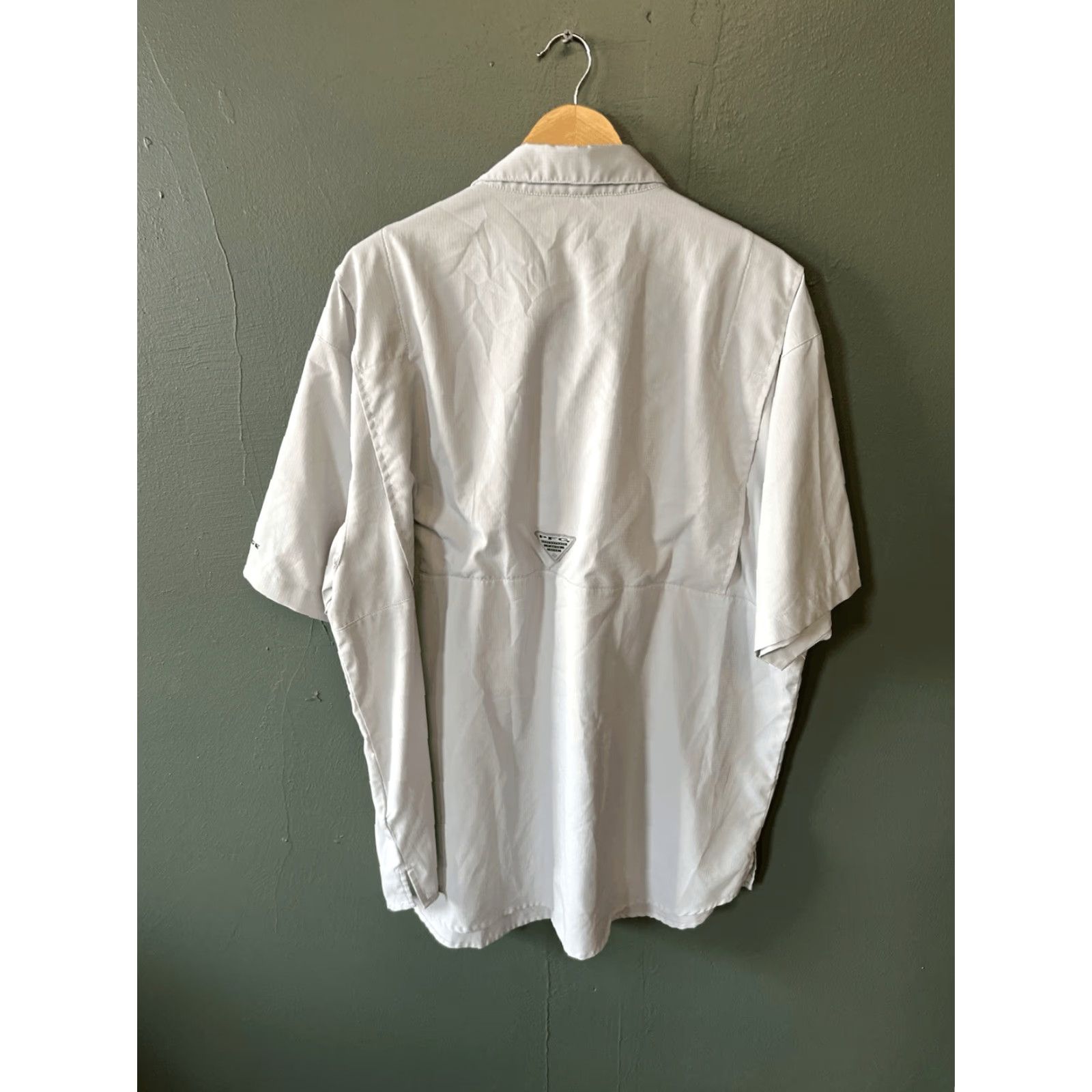 Doublet Columbia Mens Short Sleeve Button-Up Shirt XL Gray Pockets Size US XL / EU 56 / 4 - 2 Thumbnail