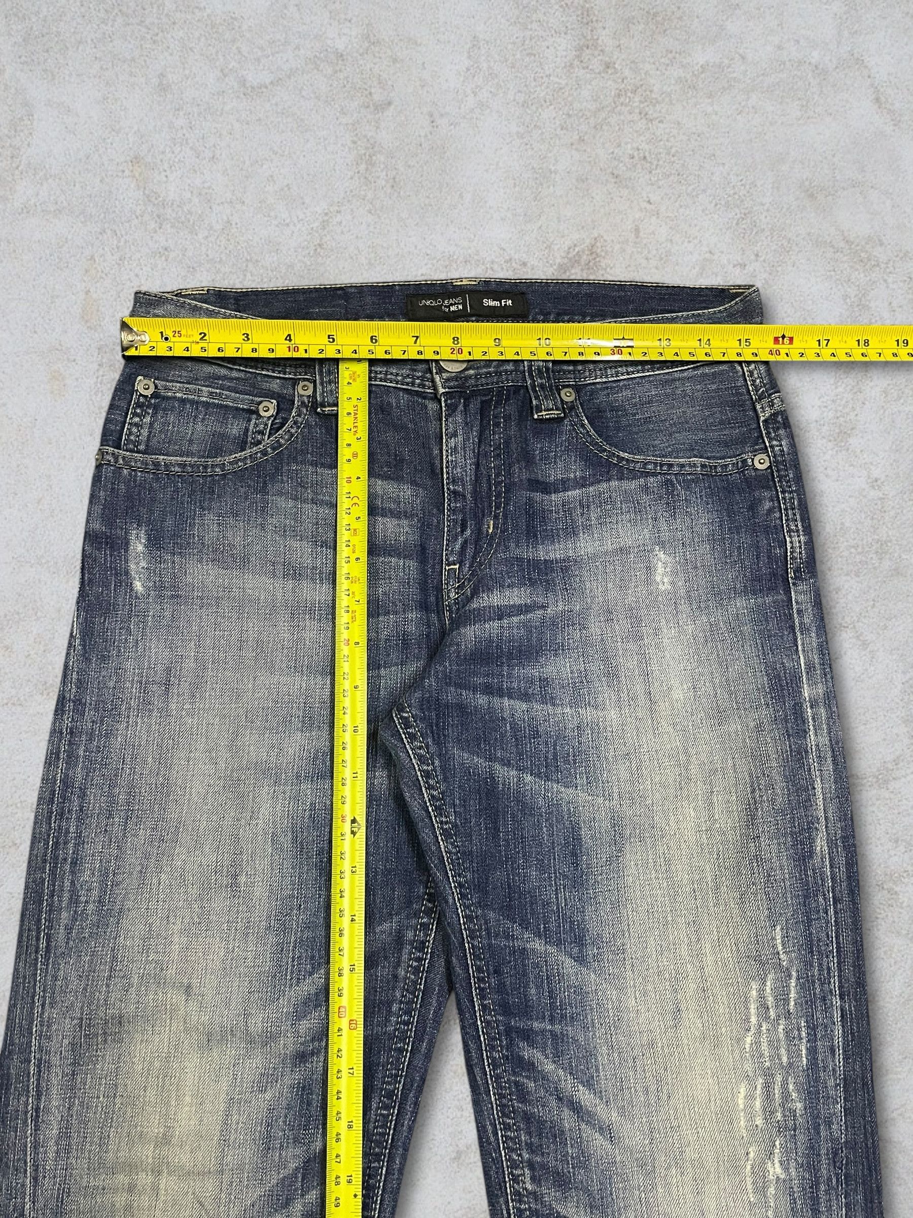 Undercover × Uniqlo Vintage Y2K Uniqlo Twisted Scratch Ripped Washed Men’s Jeans Size US 29 - 12 Thumbnail