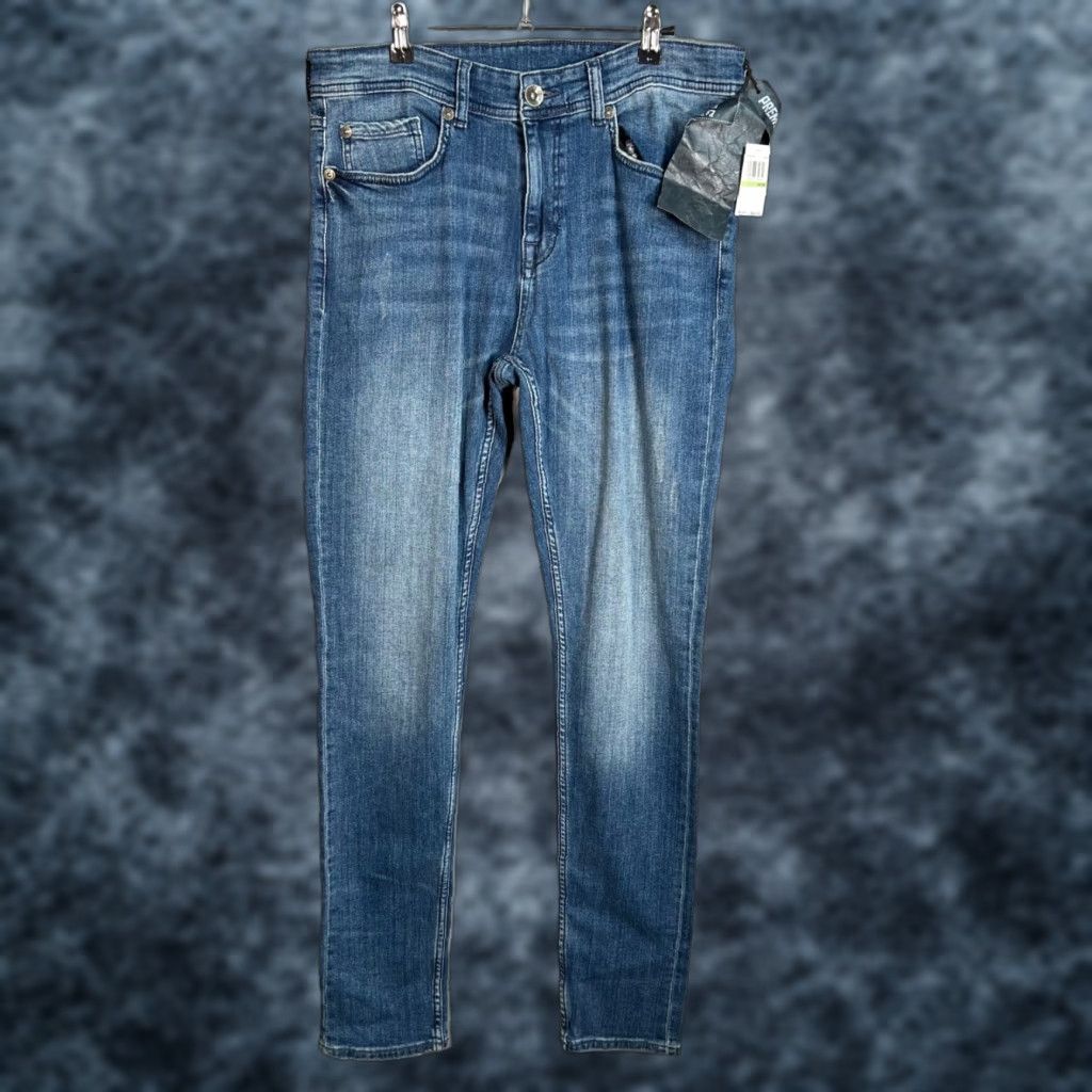 Vintage Seven7 Jeans Mens Size 34 Slim Denim Blue Stretch Tapered 5-Pocket Design Regular Inseam 33 Vintage No Size US 34 / EU 50 - 1 Thumbnail