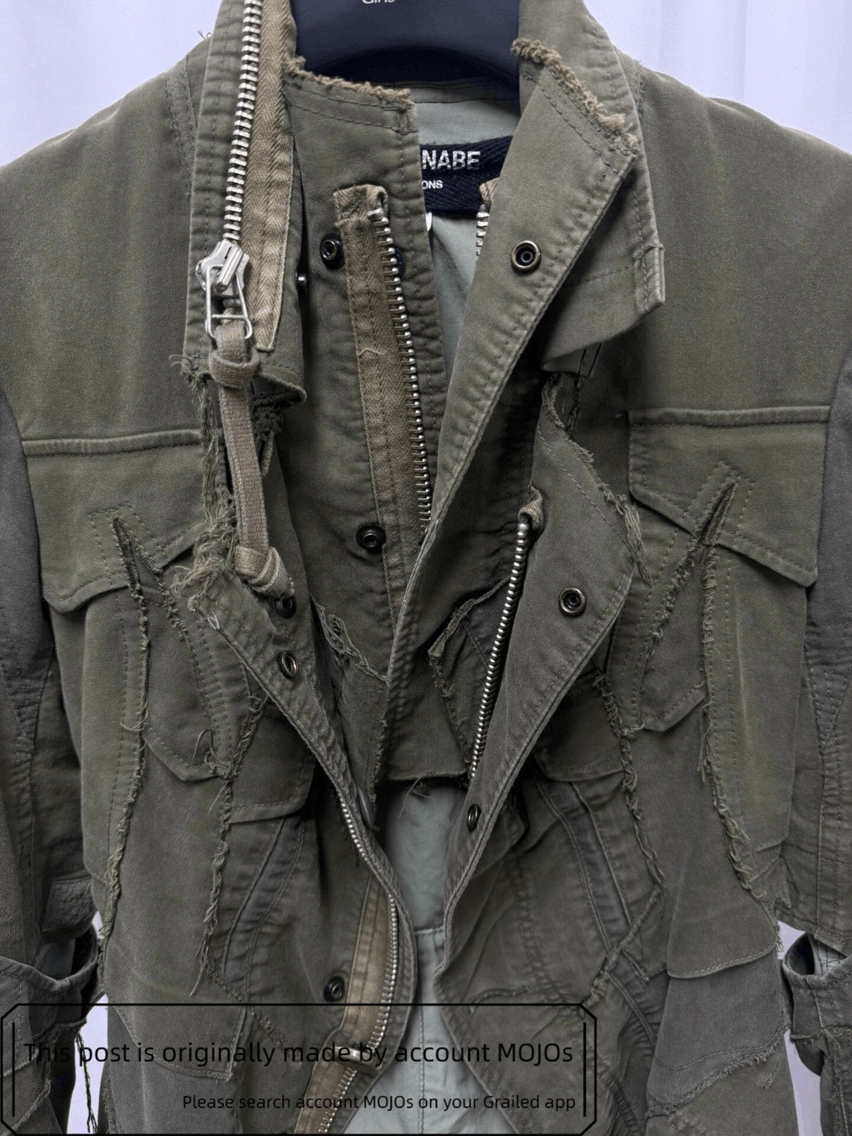 Sz XS Junya Watanabe 06AW Military Joint Destory Jacket mojo