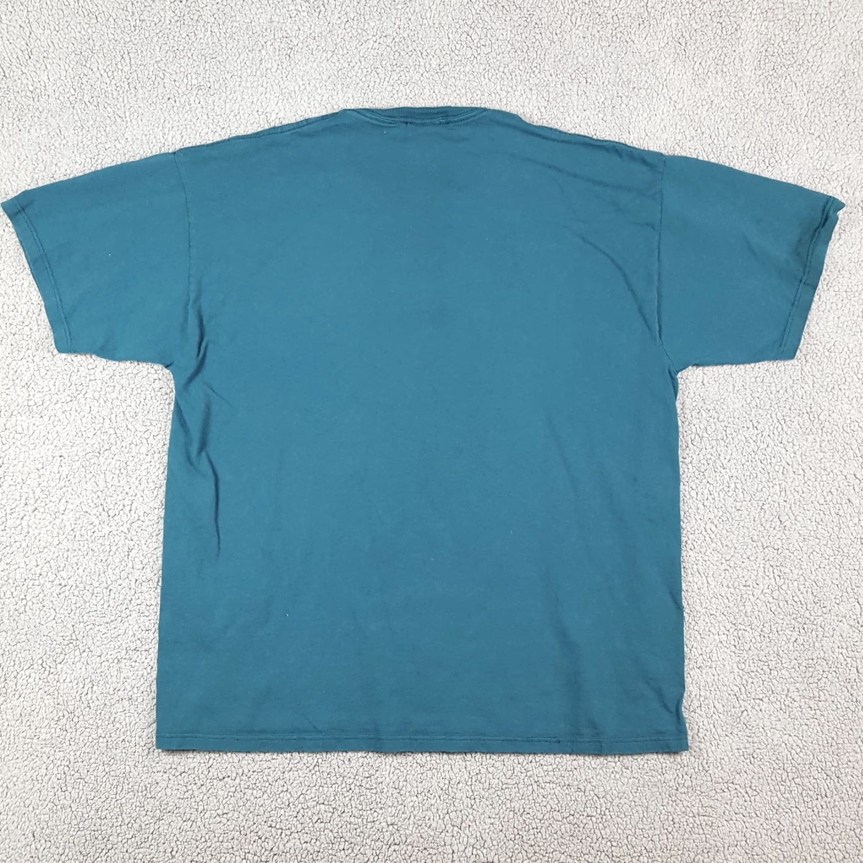 Jerzees VINTAGE JERZEES 90s Globe Map T-Shirt Men's XL Faded Green Retro Cotton Size US XL / EU 56 / 4 - 5 Thumbnail