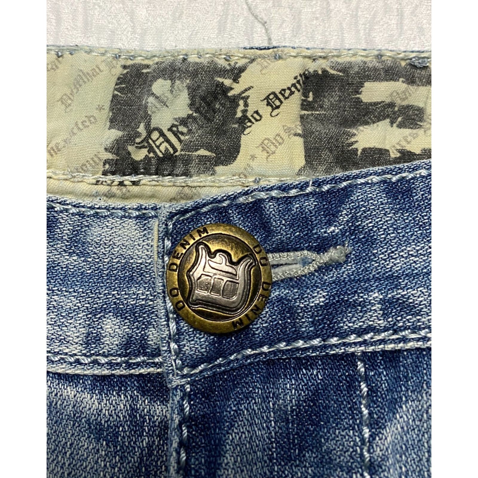 Denime Do Denim Jeans Wide-Leg Men's 38x31 Blue Denim Cotton 5-Pocket City Grunge Baggy Y2K Size US 38 / EU 54 - 5 Thumbnail