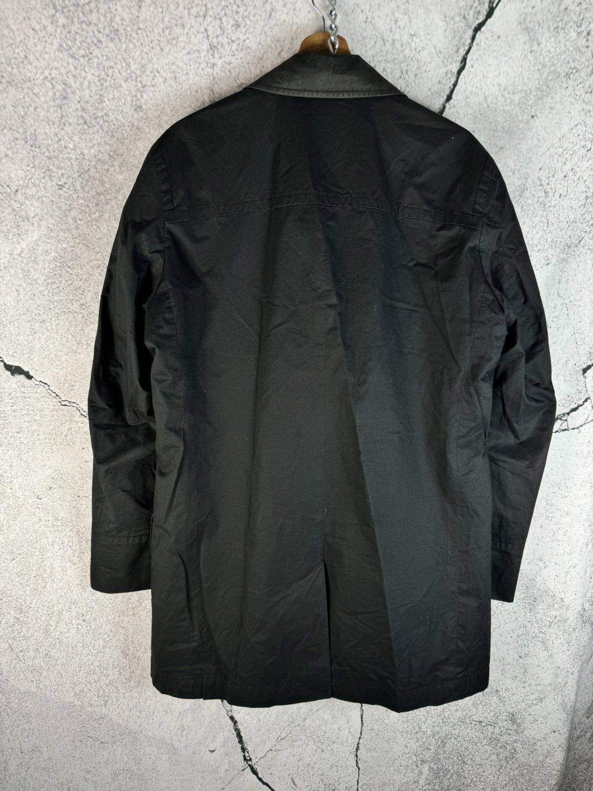 Hugo Boss Hugo Boss cotton Coat Black Long Jacket Size US M / EU 48-50 / 2 - 2 Thumbnail