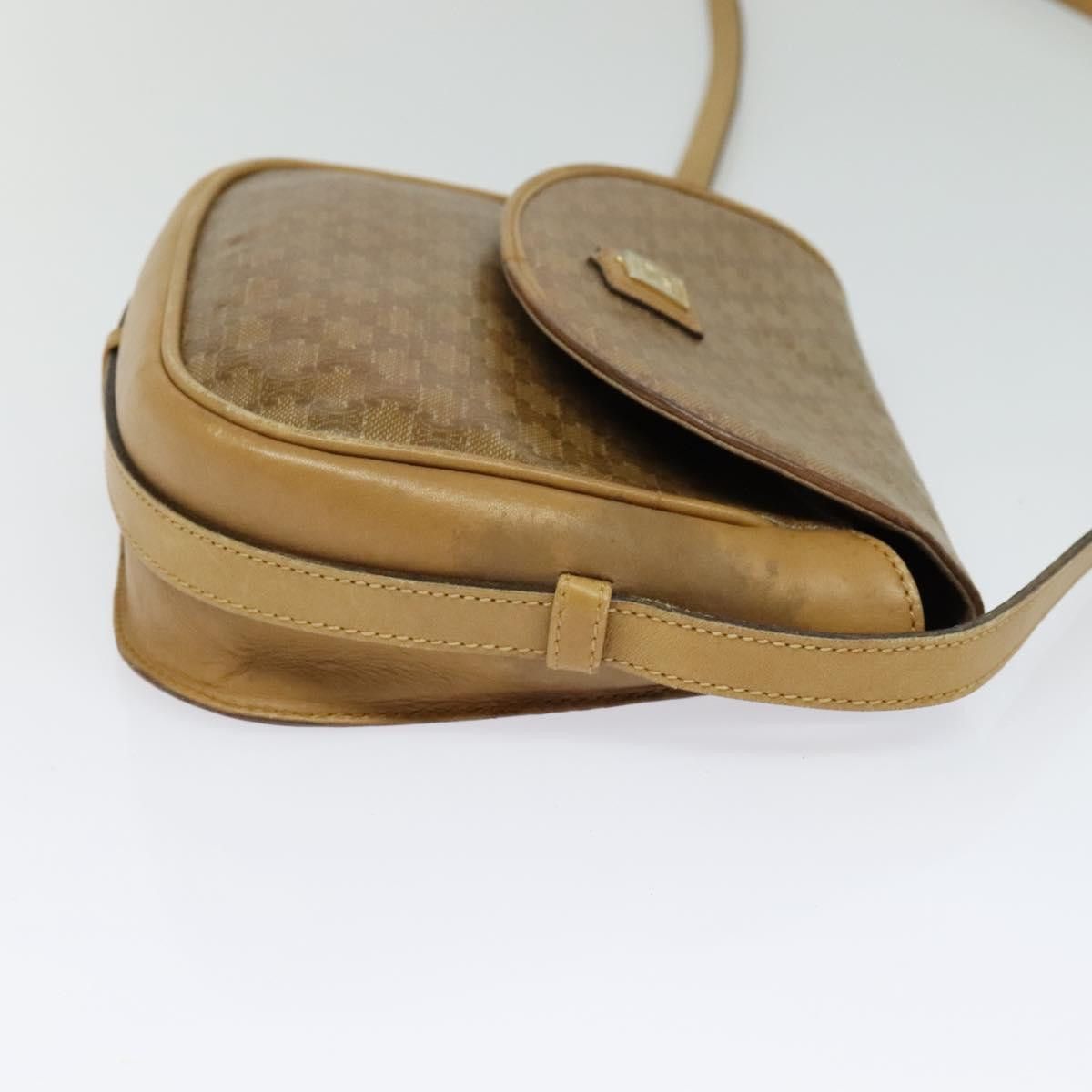 Celine CELINE Macadam Canvas Shoulder Bag Beige Gold Size ONE SIZE - 5 Thumbnail