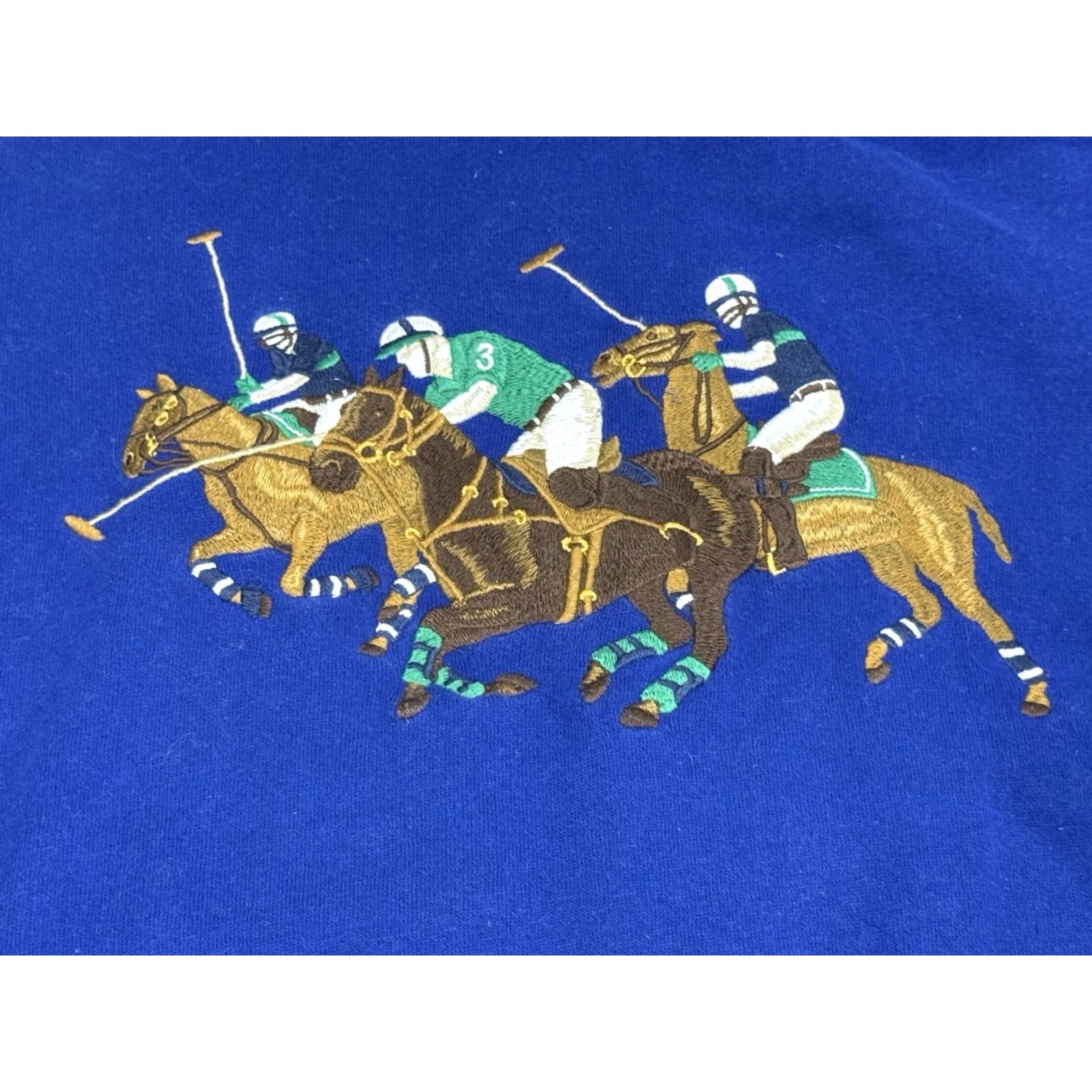 Polo Ralph Lauren Polo Ralph Lauren Hoodie Mens L Blue Fleece 3 Patch Embroidered Triple Pony Size US L / EU 52-54 / 3 - 2 Thumbnail