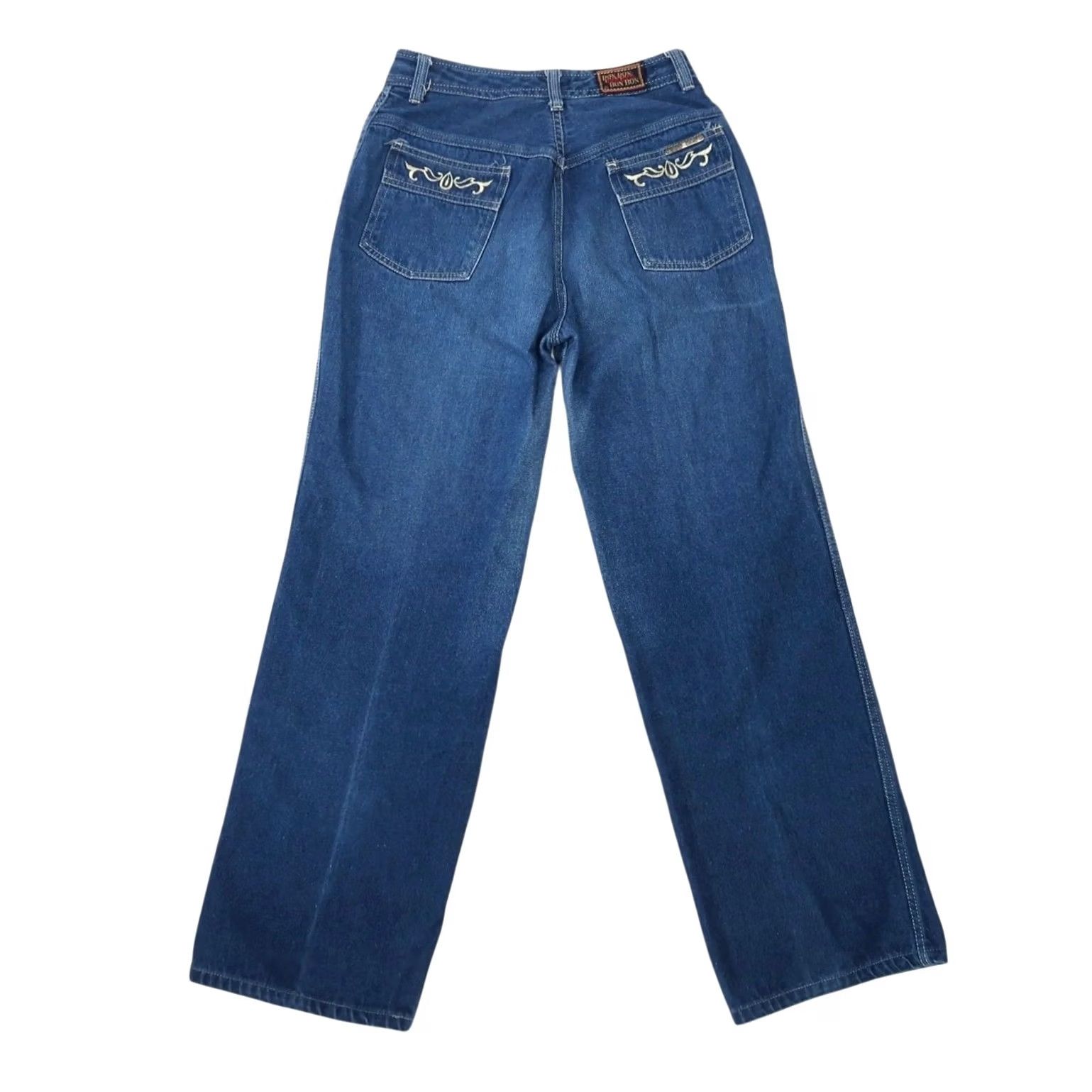 Vintage VINTAGE Bon Bon Jeans Wide Leg Blue Denim High Rise 26" 70s 80s Womens Size 26" / US 2 / IT 38 - 3 Thumbnail