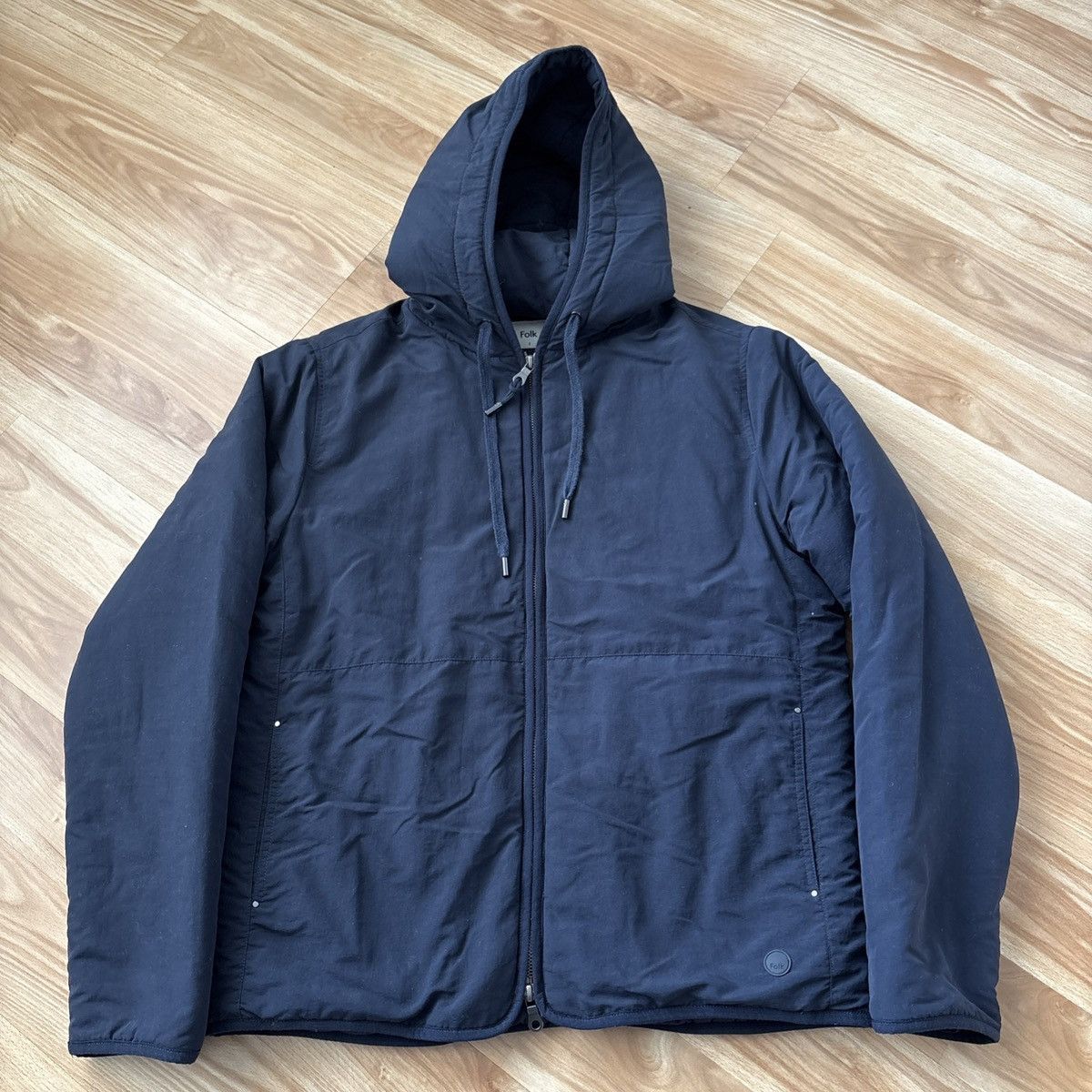 Folk Folk Padded Hooded Jacket Navy Size 2 Size US S / EU 44-46 / 1 - 1 Thumbnail