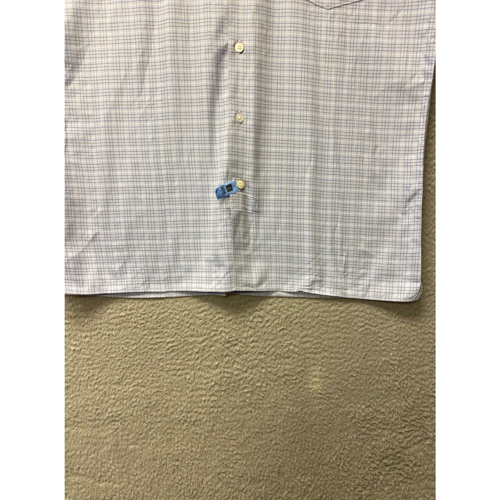 Ermenegildo Zegna Ermenegildo Zegna Button Shirt Men’s XL Blue 161-11 Button-Up Casual Designer Regular Cotton Solid Long Sleeve Collared Size US XL / EU 56 / 4 - 2 Thumbnail