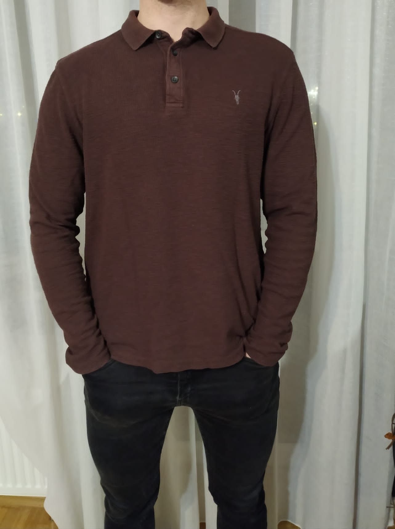 Allsaints AllSaints long sleeve polo blouse L All Saints Size US L / EU 52-54 / 3 - 1 Thumbnail