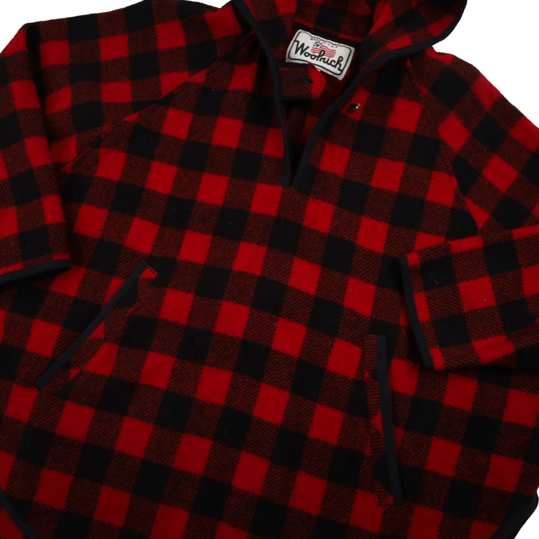 Vintage VINTAGE Woolrich Poncho Hoodie Womens Small Hooded Buffalo Plaid 100% Wool Red S Womens Size S / US 4 / IT 40 - 4 Thumbnail
