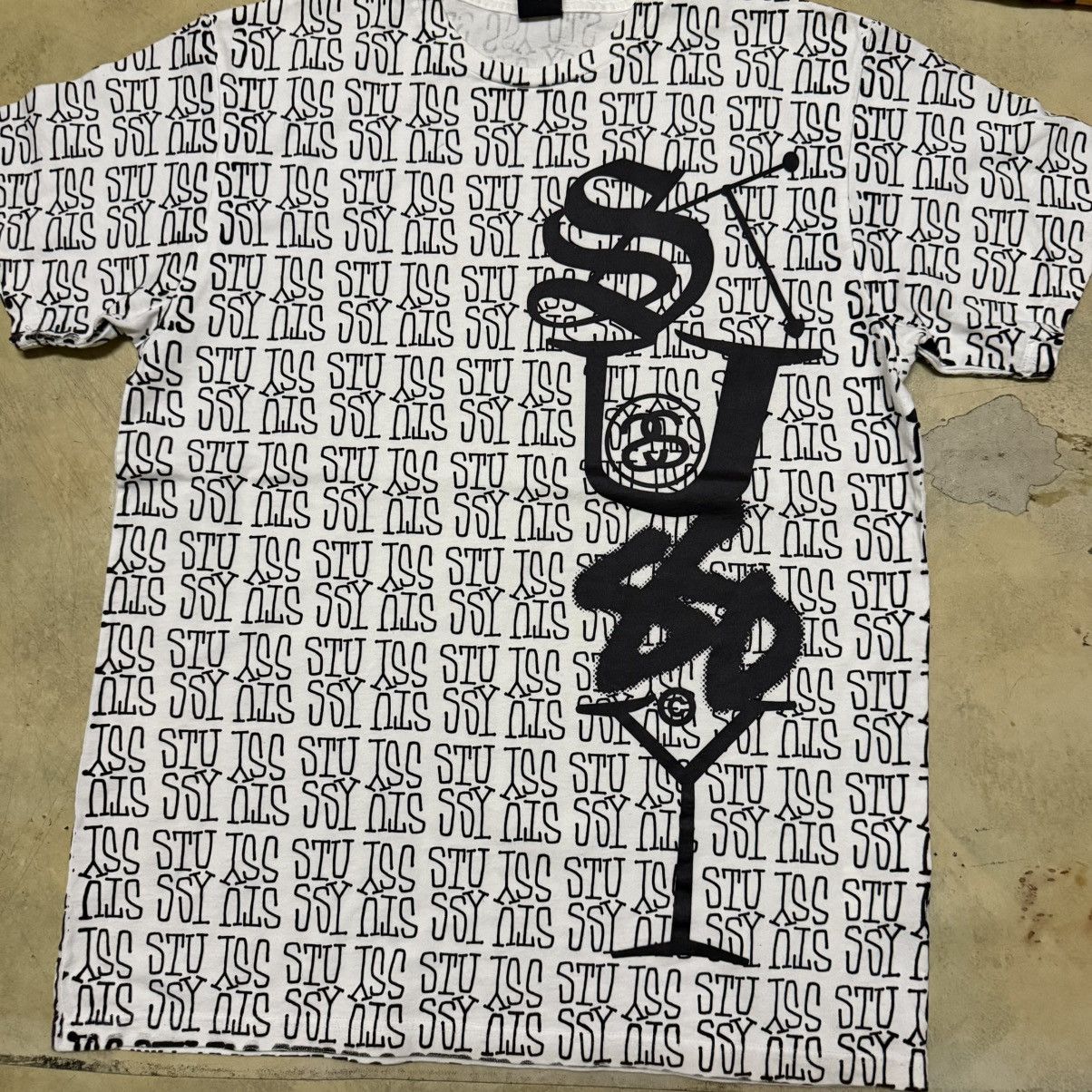 Stussy Stussy Big Logo Full Print T Shirt Size US L / EU 52-54 / 3 - 3 Thumbnail