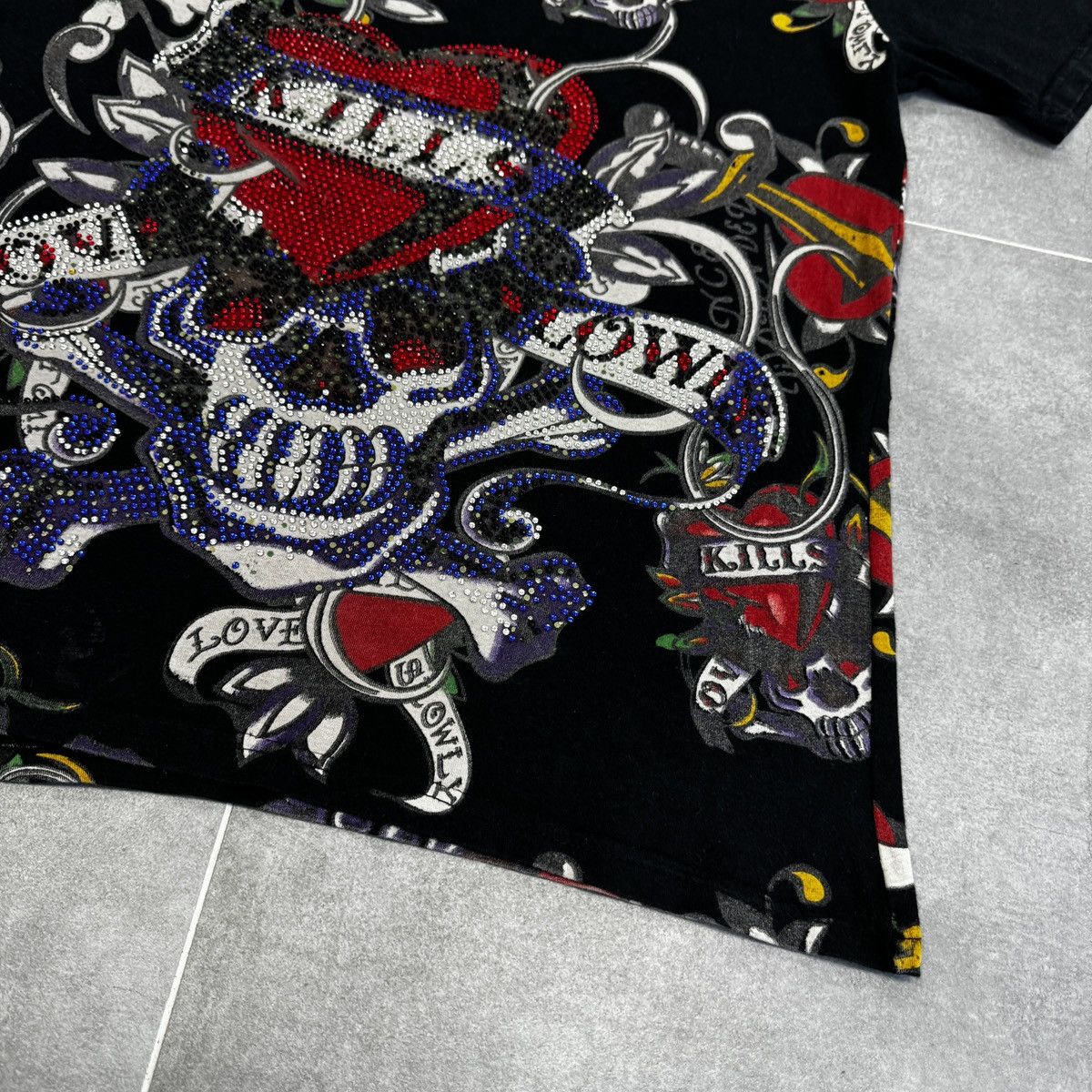 Ed Hardy Ed Hardy by Christian Audigier Skulls Tattoo Swag T-Shirt Size L / US 10 / IT 46 - 6 Thumbnail