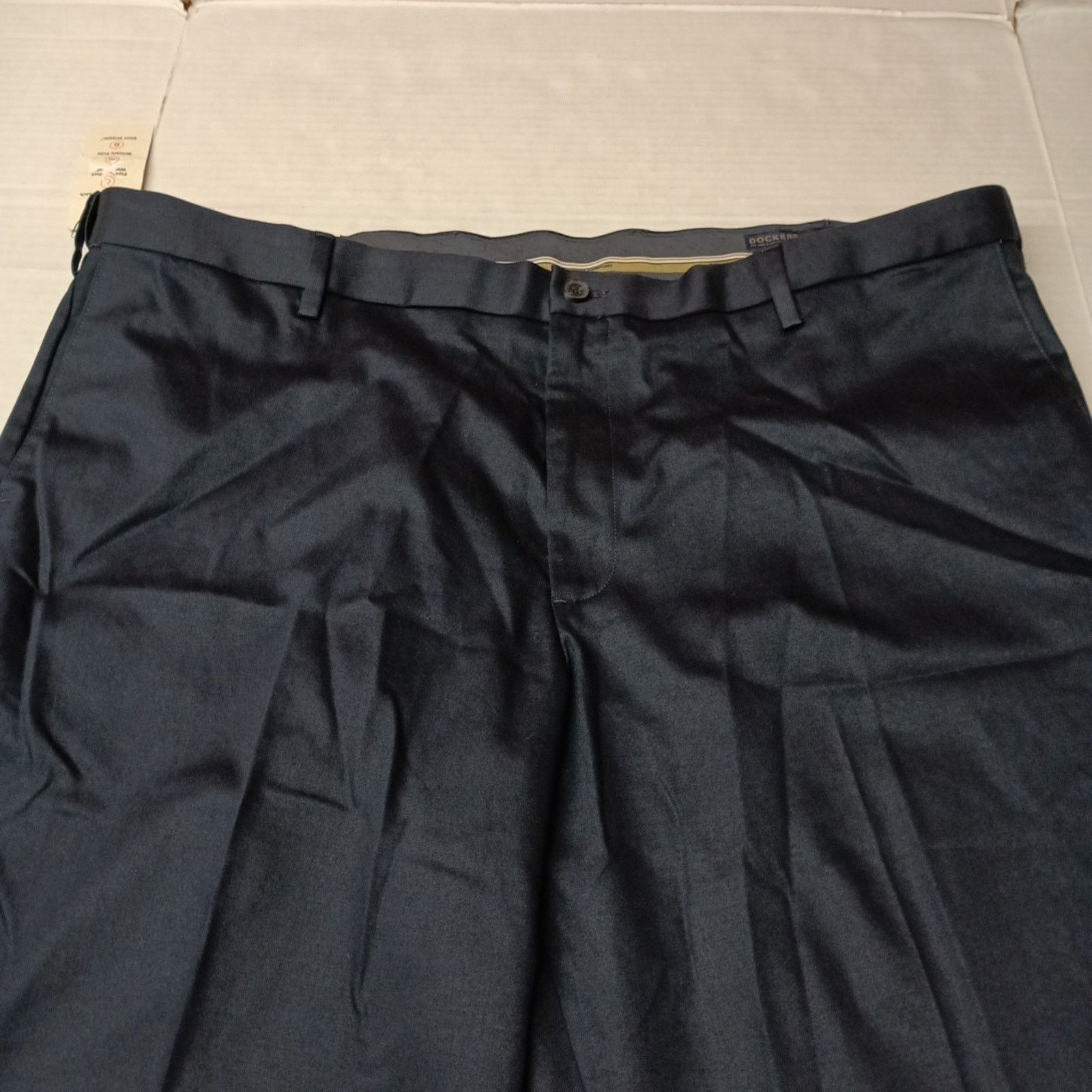 Dockers Dockers Signature Khakis Men's Size 46x32 Blue Classic Fit Size US 44 / EU 60 - 4 Thumbnail