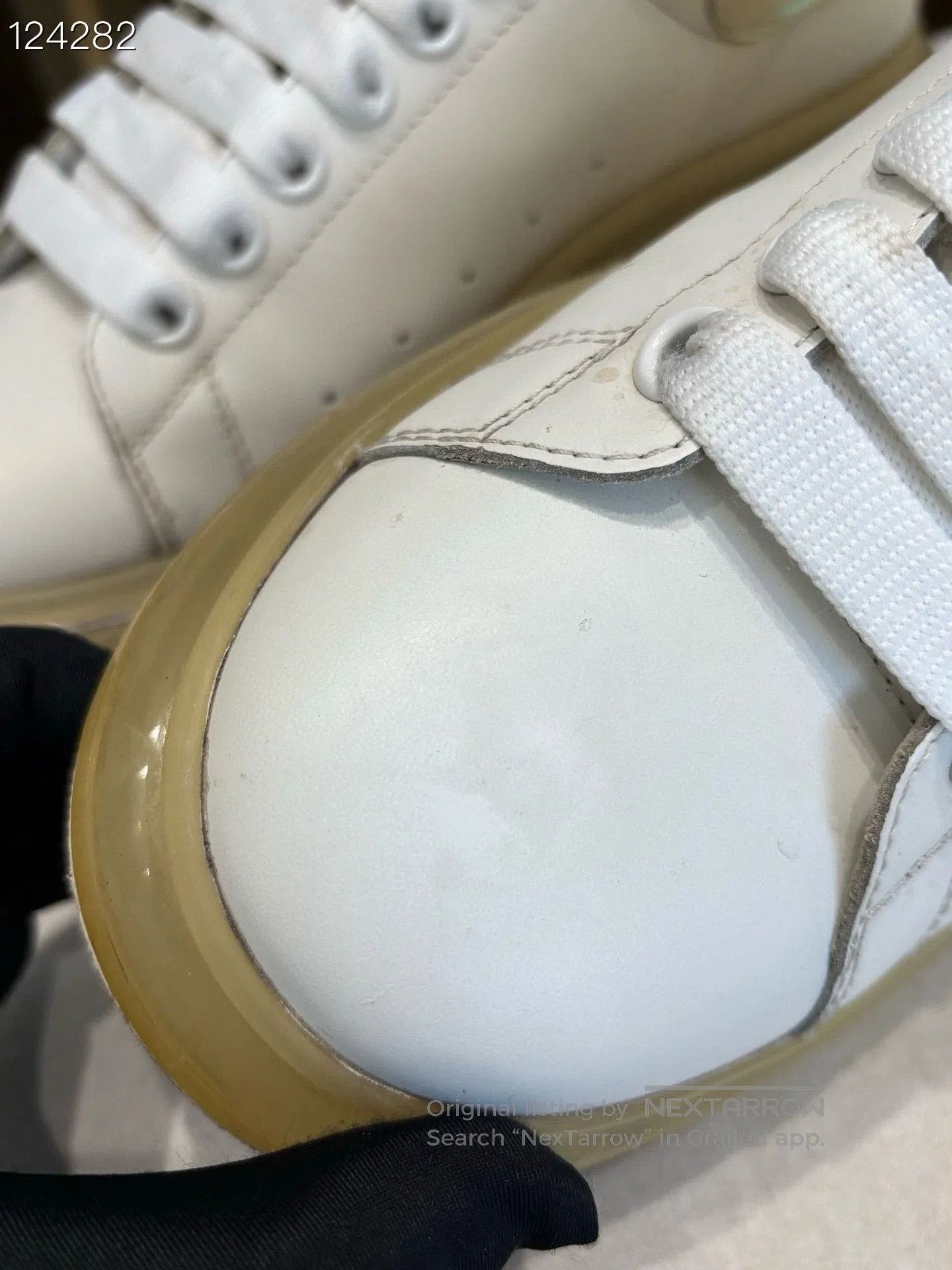 Alexander McQueen Alexander McQueen Iridescent White Sneakers. Size US 8 / EU 41 - 5 Thumbnail