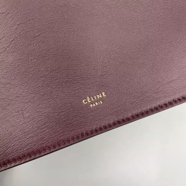 Celine CELINE Clasp Crossbody Bag in Burgundy Size ONE SIZE - 6 Thumbnail