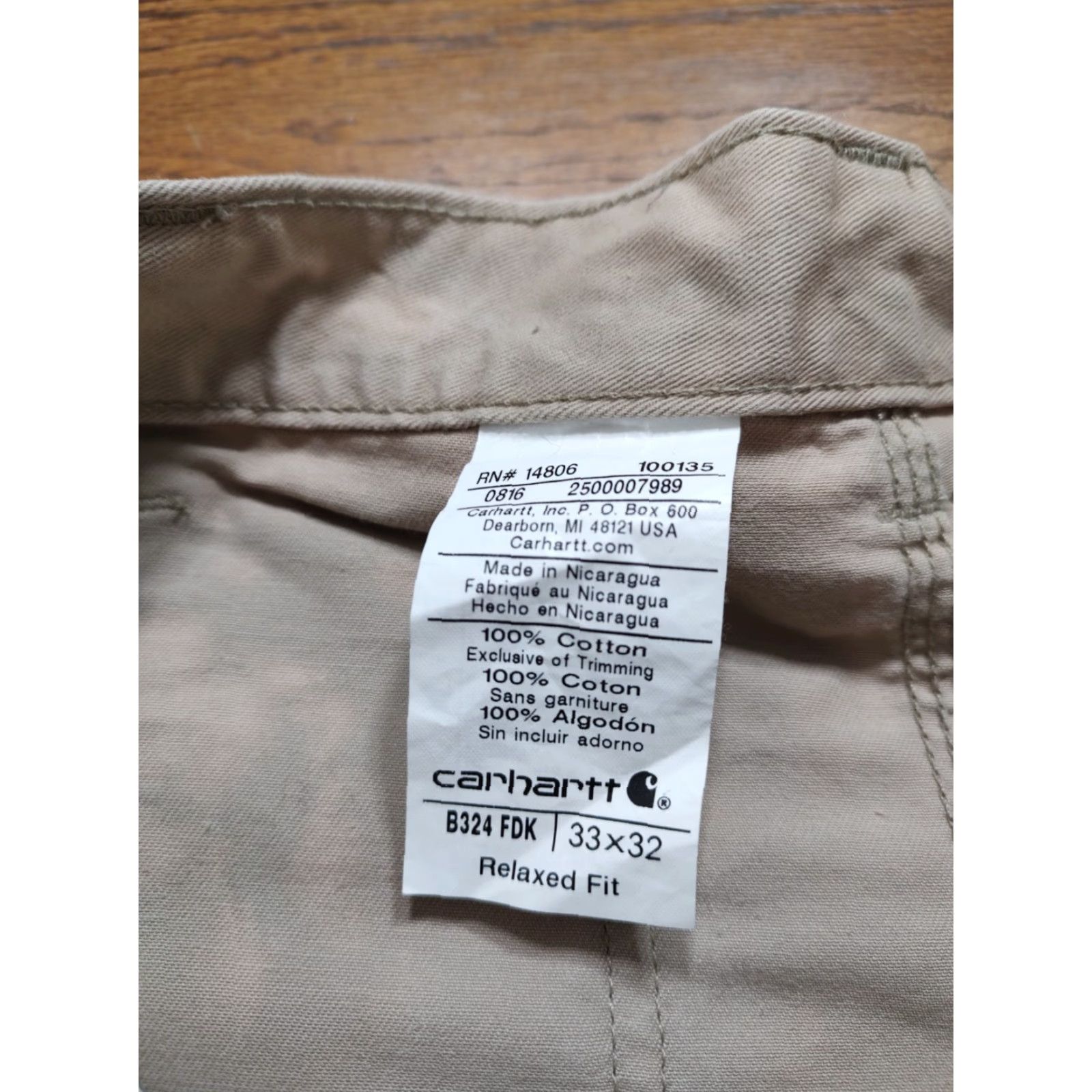 Carhartt Vtg Carhartt Tie Dye Acid Wash Brown Carpenter Pants Canvas Mens 33x32 Relaxed Size US 33 - 5 Thumbnail