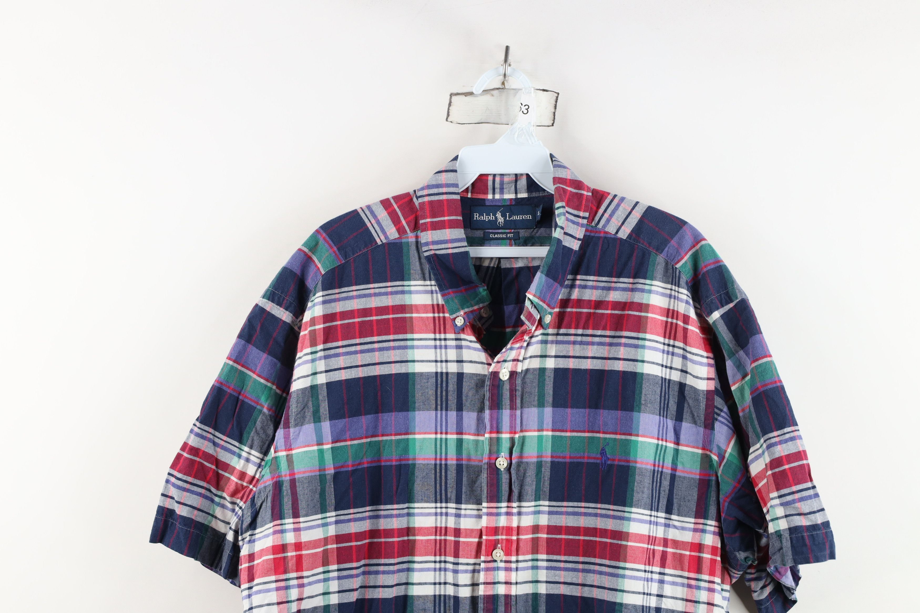 Ralph Lauren Vintage 90s Ralph Lauren Madras Plaid Button Down Shirt Size US XL / EU 56 / 4 - 2 Thumbnail