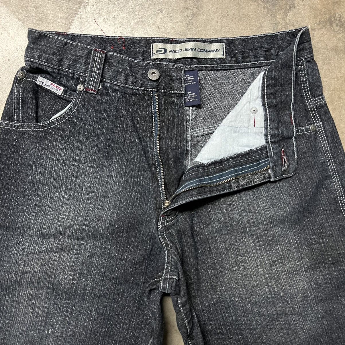 Affliction × JNCO × Southpole Vintage Y2K Paco Jean Company Faded Black Denim Jean Shorts Size US 30 / EU 46 - 7 Thumbnail