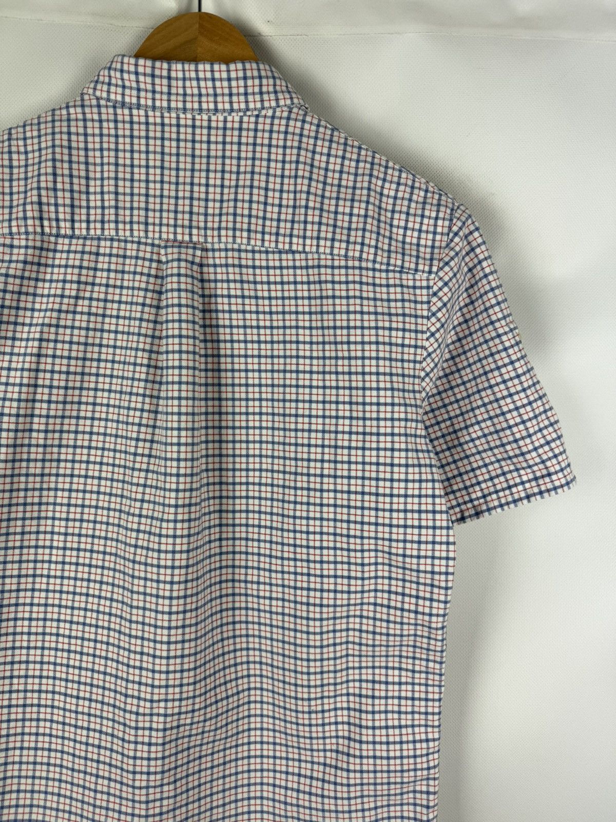 A.P.C. A.P.C. Short Sleeve Cotton Plaid Button Up Classic Shirt Size US S / EU 44-46 / 1 - 18 Thumbnail