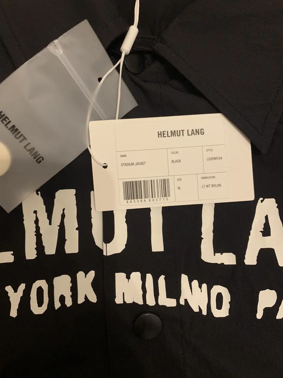 Helmut Lang Helmut Lang Stadium Jacket Black M Size US M / EU 48-50 / 2 - 9 Thumbnail