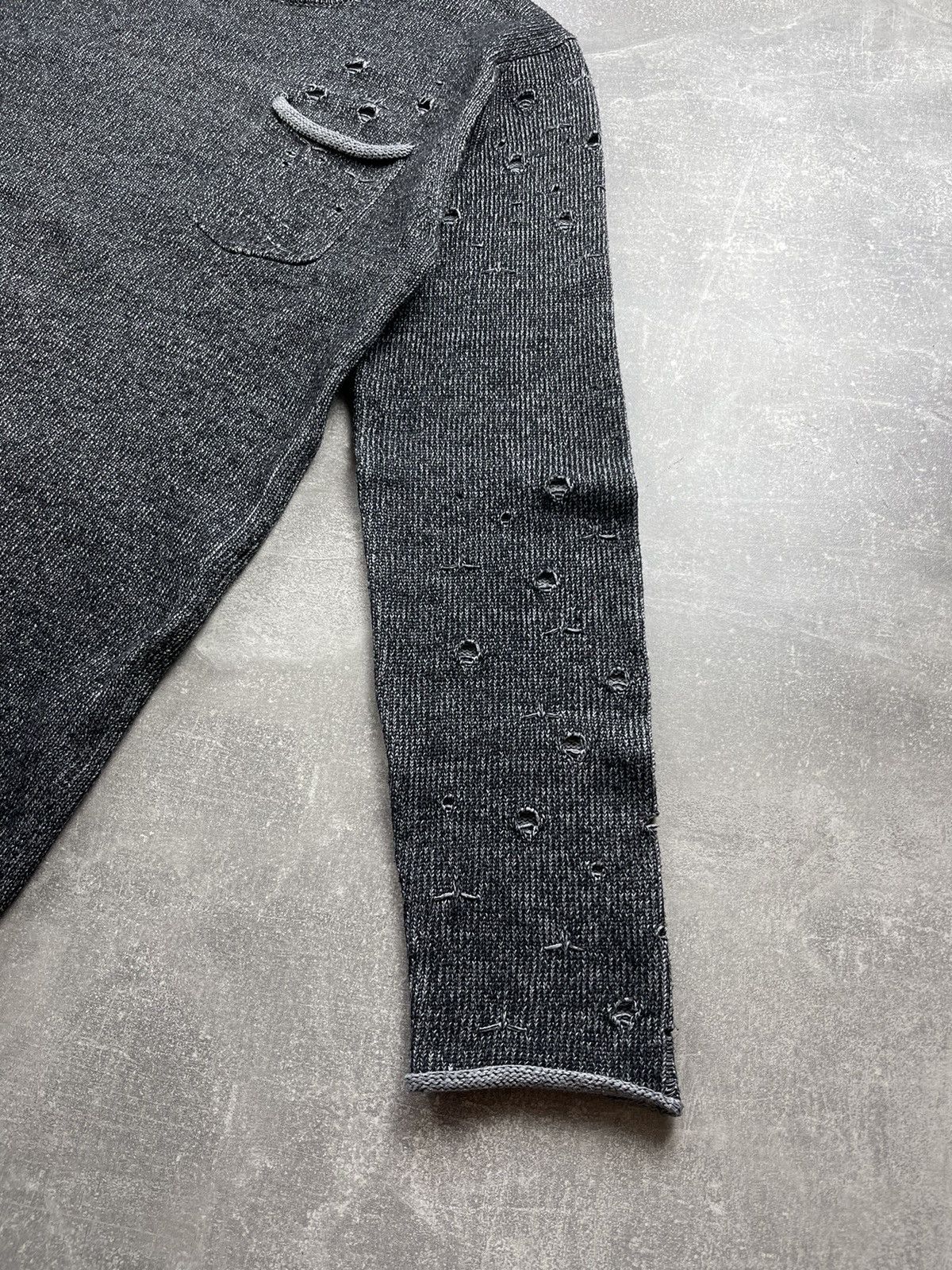 Japanese Brand Japanes Tokuno Shima Avant Garde Distressed Acrylic Sweater Size US M / EU 48-50 / 2 - 5 Thumbnail