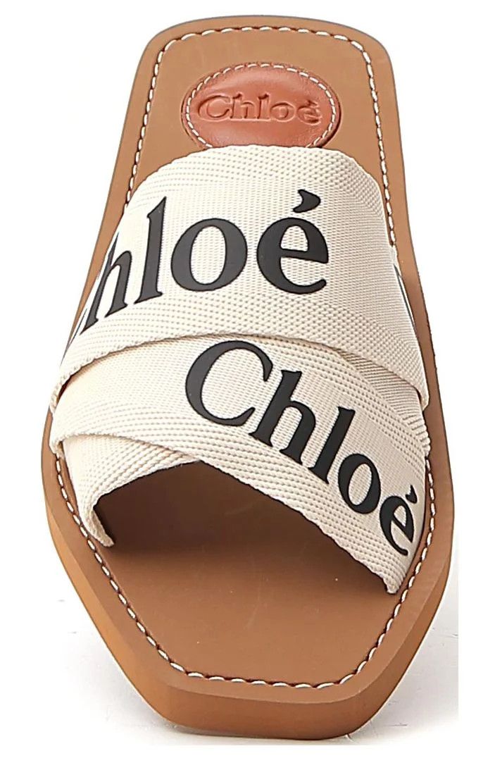 Chloe o1loc1c1024 Woody Slides in White Size US 8 / IT 38 - 3 Thumbnail