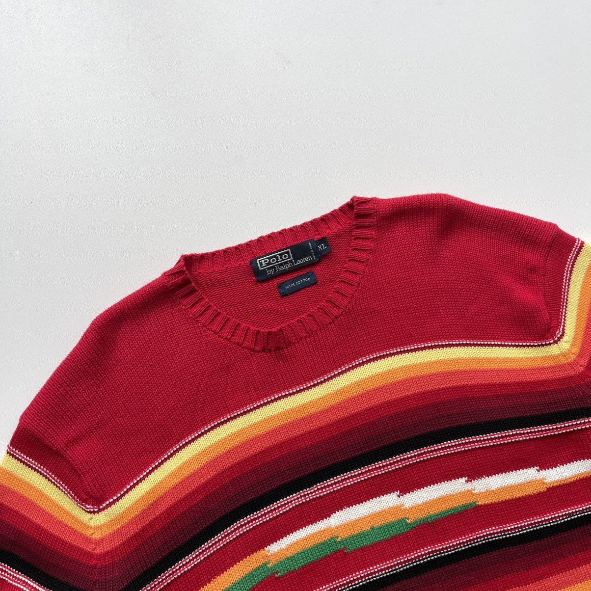 Polo Ralph Lauren × Ralph Lauren × Vintage Polo Ralph Lauren Vintage Southwestern Cotton Knit Sweater Size US XL / EU 56 / 4 - 2 Thumbnail