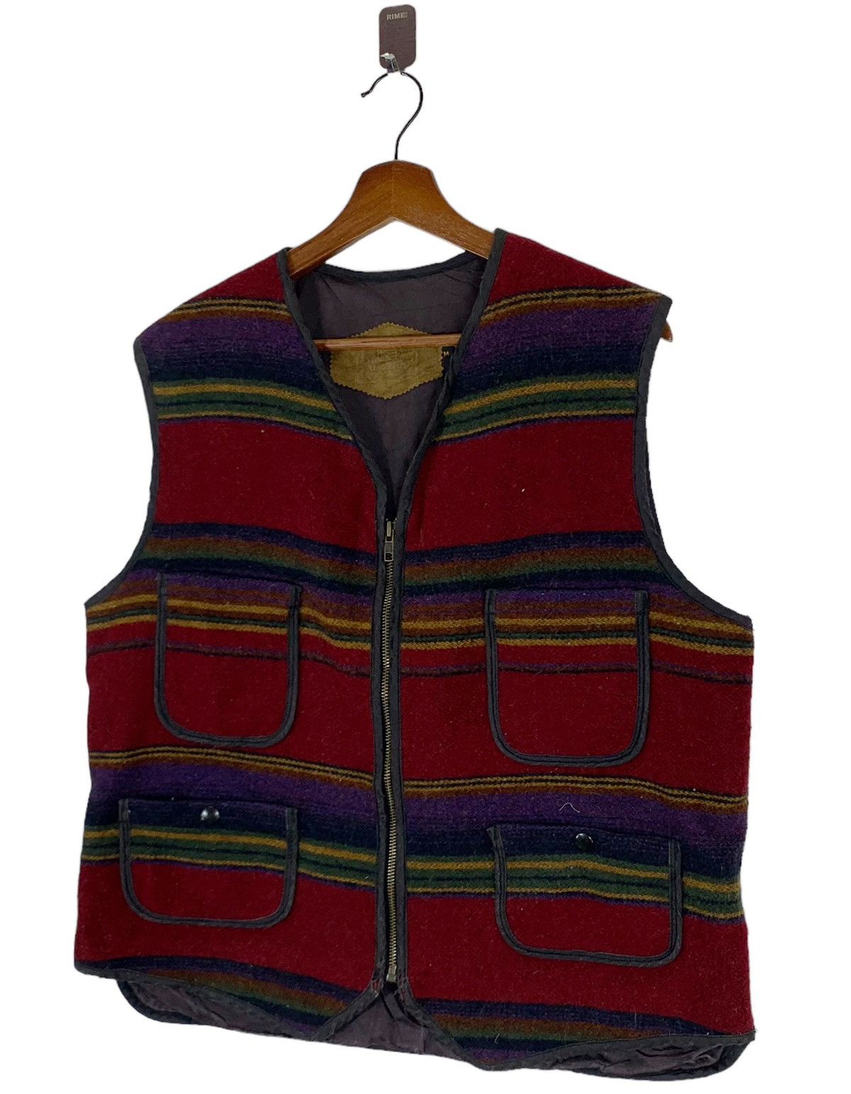 Woolrich Woolen Mills Vintage Woolrich Woolen Mills Striped Wool Vest Jacket Size US M / EU 48-50 / 2 - 3 Thumbnail