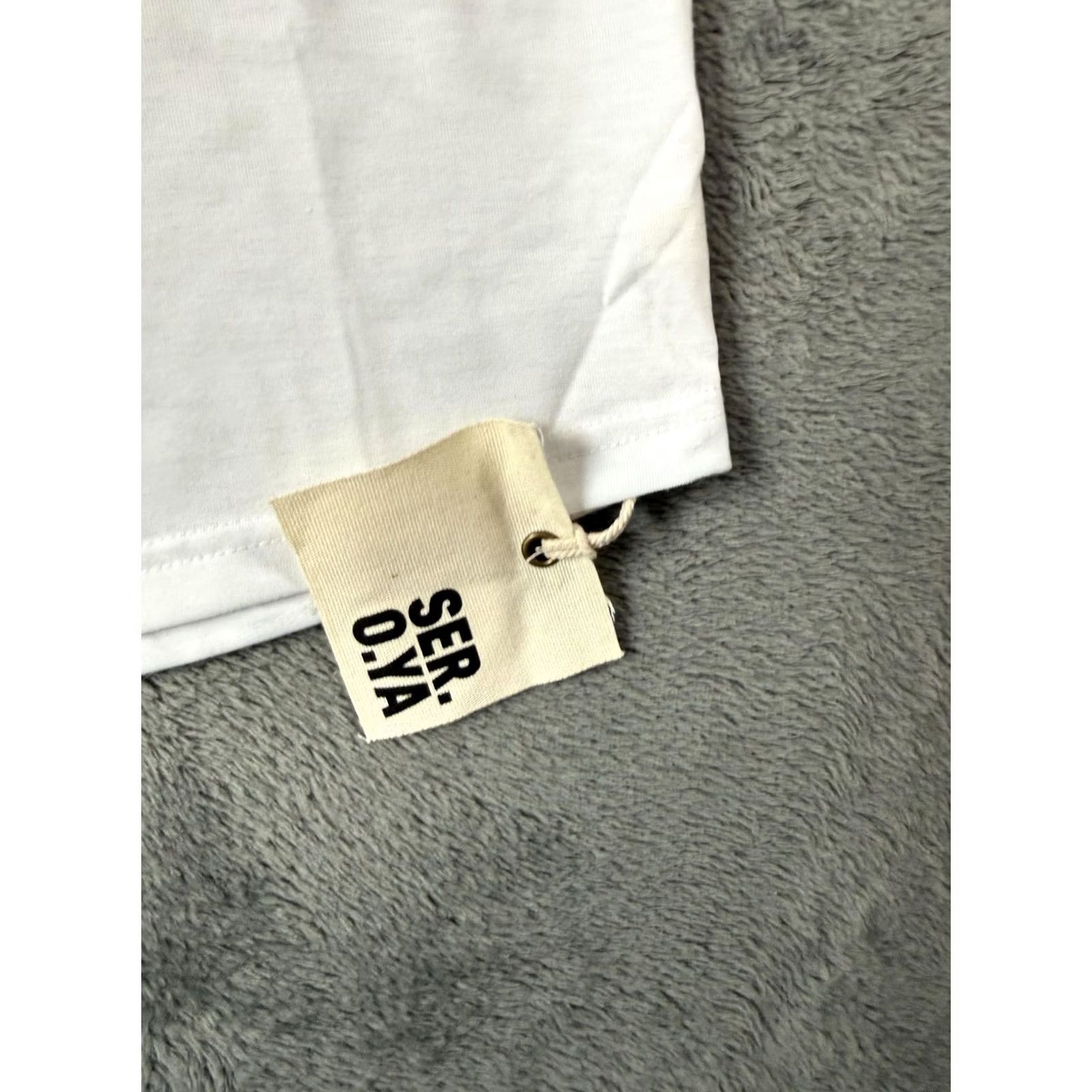 SER.O.YA SER.O.YA Shirt Mens Small White Josh Slim Dog Animal Rescue Graphic Charity Tee Size US S / EU 44-46 / 1 - 5 Thumbnail