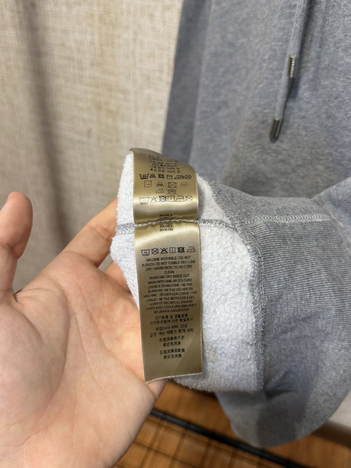 Burberry BURBERRY CHECKED HOOD GREY HOODIE Size US S / EU 44-46 / 1 - 10 Thumbnail