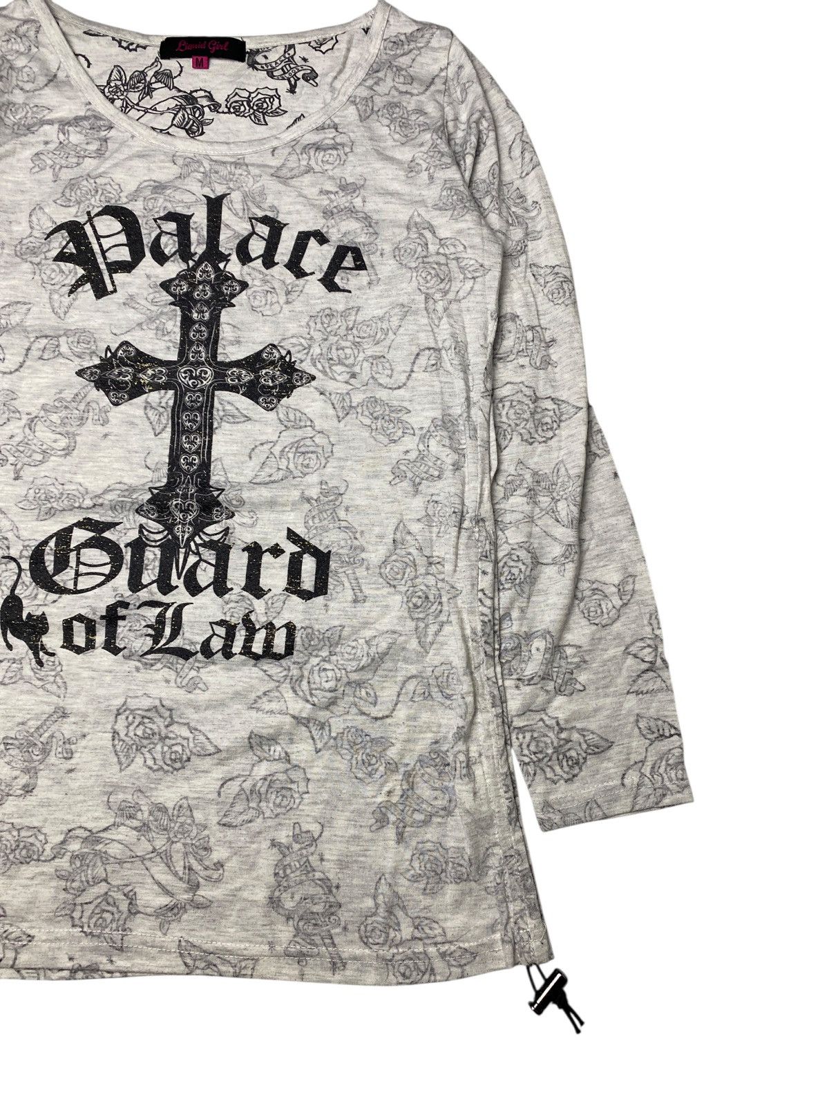 Hysteric Glamour 2000's Liquid Girl Vkei Cross Floral Longsleeve Size US XS / EU 42 / 0 - 3 Thumbnail