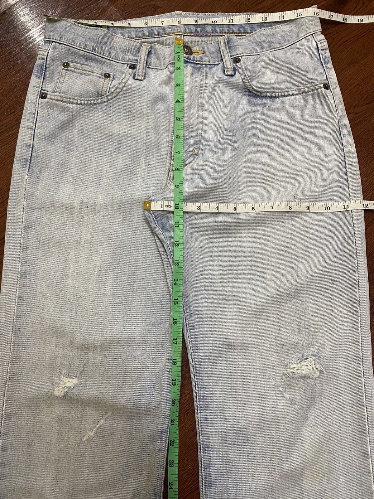 Other Vintage Edwin403 Faded Wash Distressed Loose Jeans Size US 32 / EU 48 - 12 Thumbnail