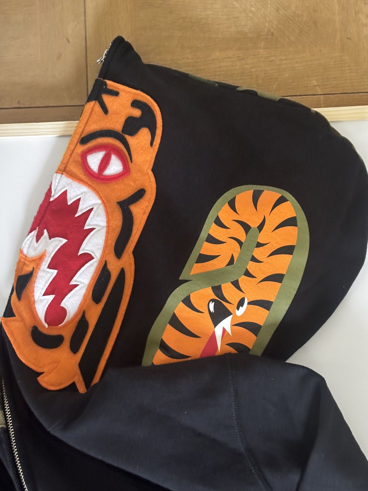 Bape Authentic ape bape tiger shark full zip hoodie XL good used Size US XL / EU 56 / 4 - 4 Thumbnail