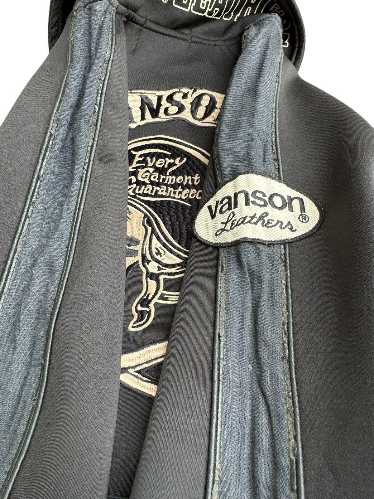 Avirex ⚡️⚡️Vintage Vanson Leather Sweater Jacket Embroidey Size US S / EU 44-46 / 1 - 9 Thumbnail